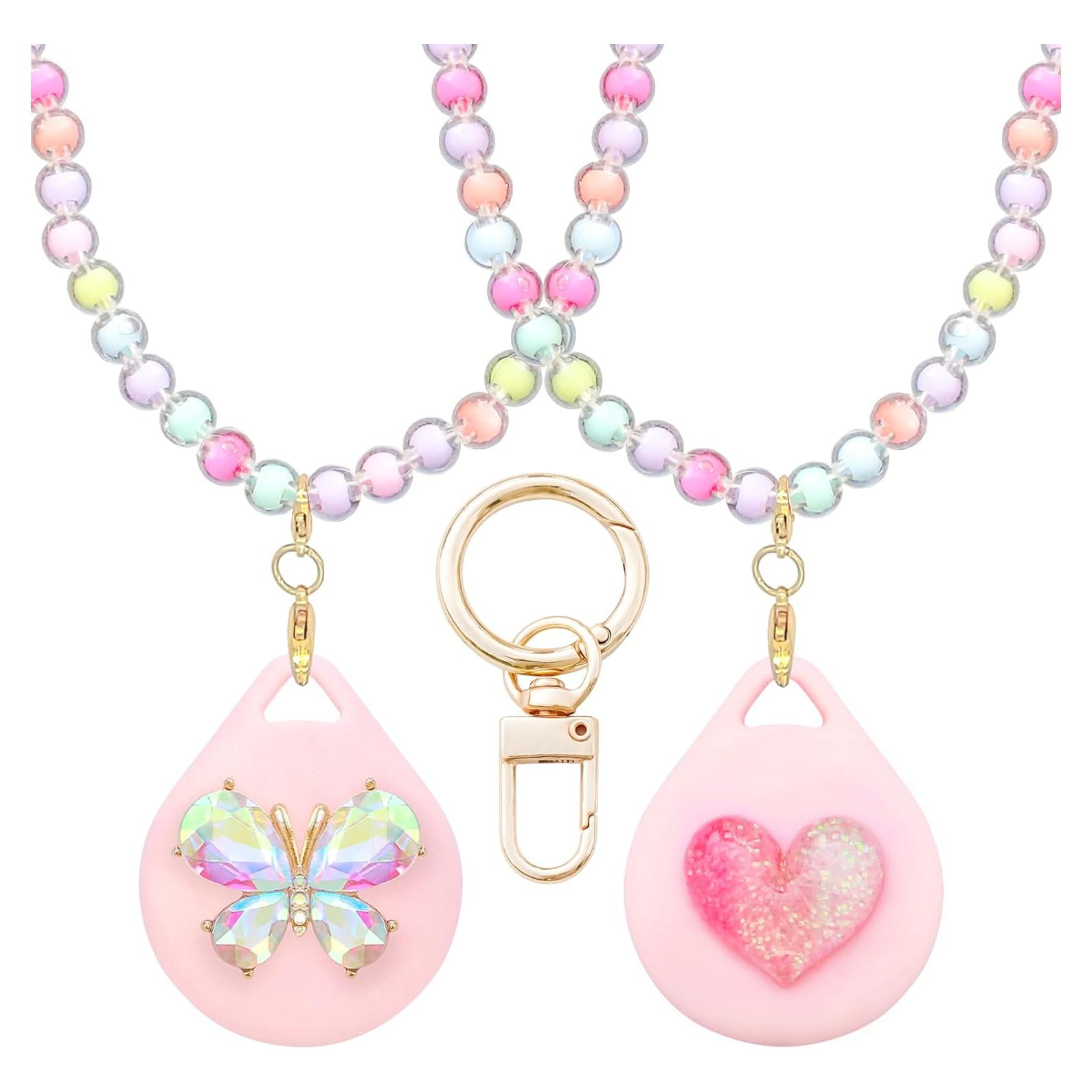 Soportes de Collar para Niñas XEEWEN - 2 Piezas Mariposa y Corazón