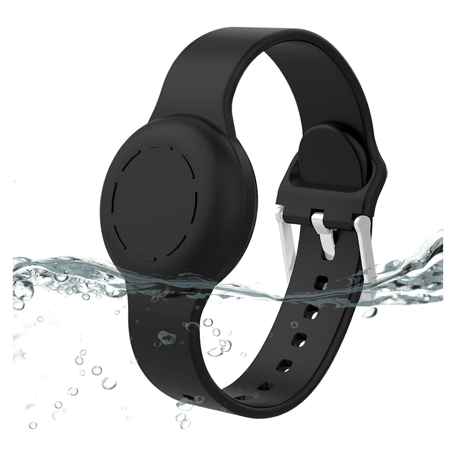 Pulsera Airtag Impermeable Tyanuzz para Niños Negro