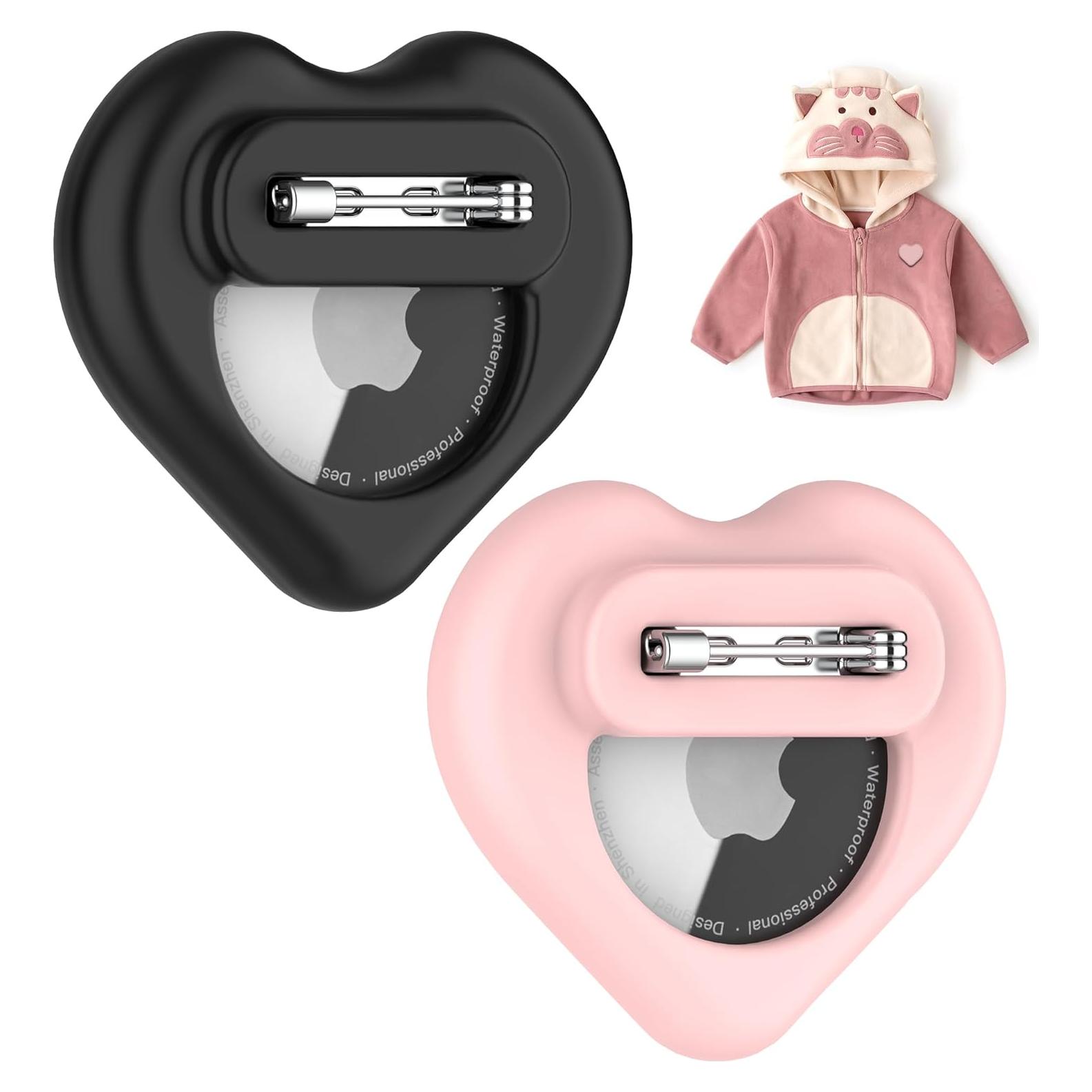 Soporte DDJ para AirTag Niños 2 Piezas Silicona Oculta