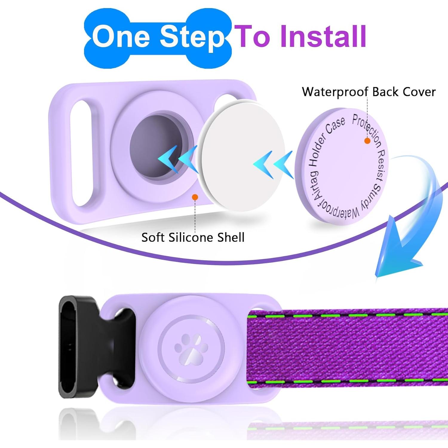 Funda para Collar de Perro con Air-Tag Tieuwant 2 Piezas