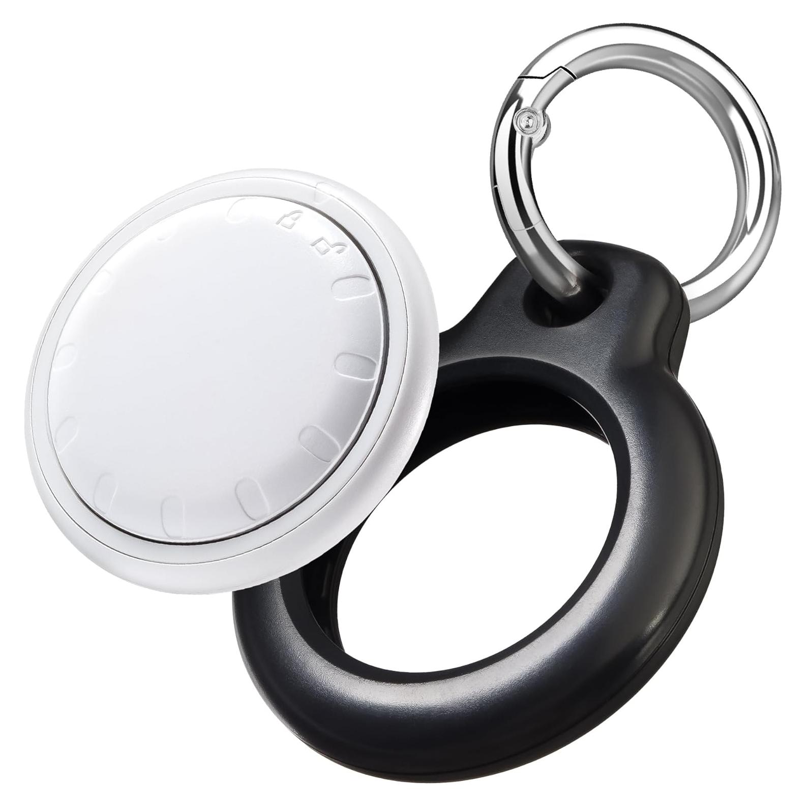 Rastreador Antipérdida Spotelo Air Tag Negro con Soporte