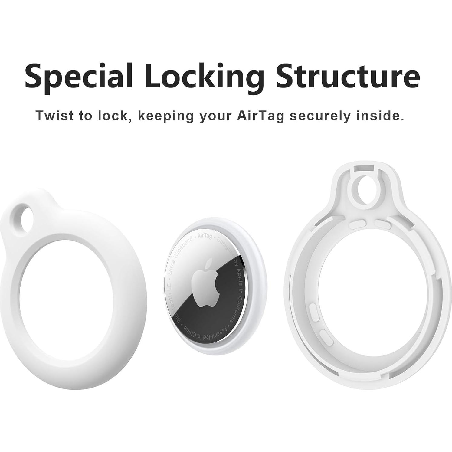 Soporte 2 Paquetes Meliya para Apple AirTag Antigolpes