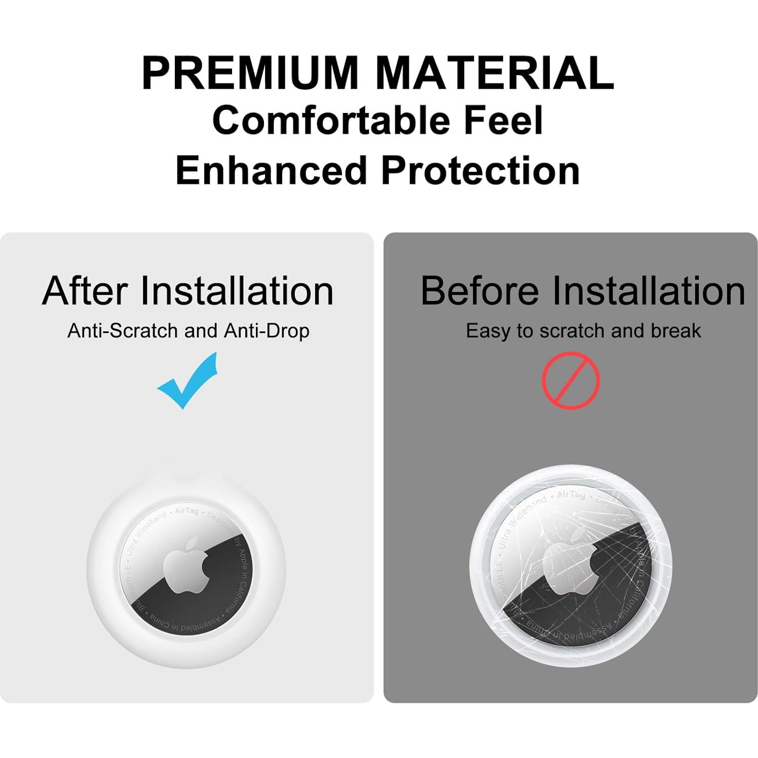 Soporte 2 Paquetes Meliya para Apple AirTag Antigolpes