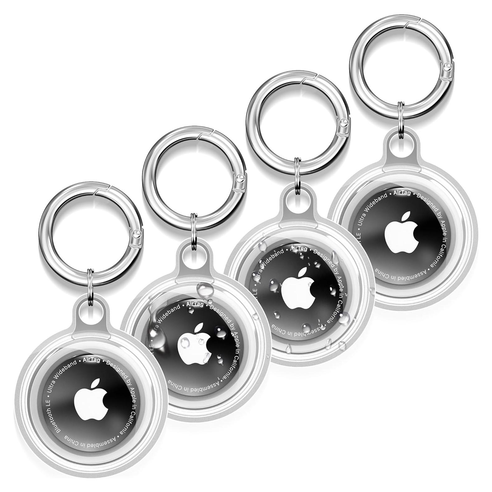 Soporte Impermeable DDJ para AirTag - 4 Fundas Transparentes