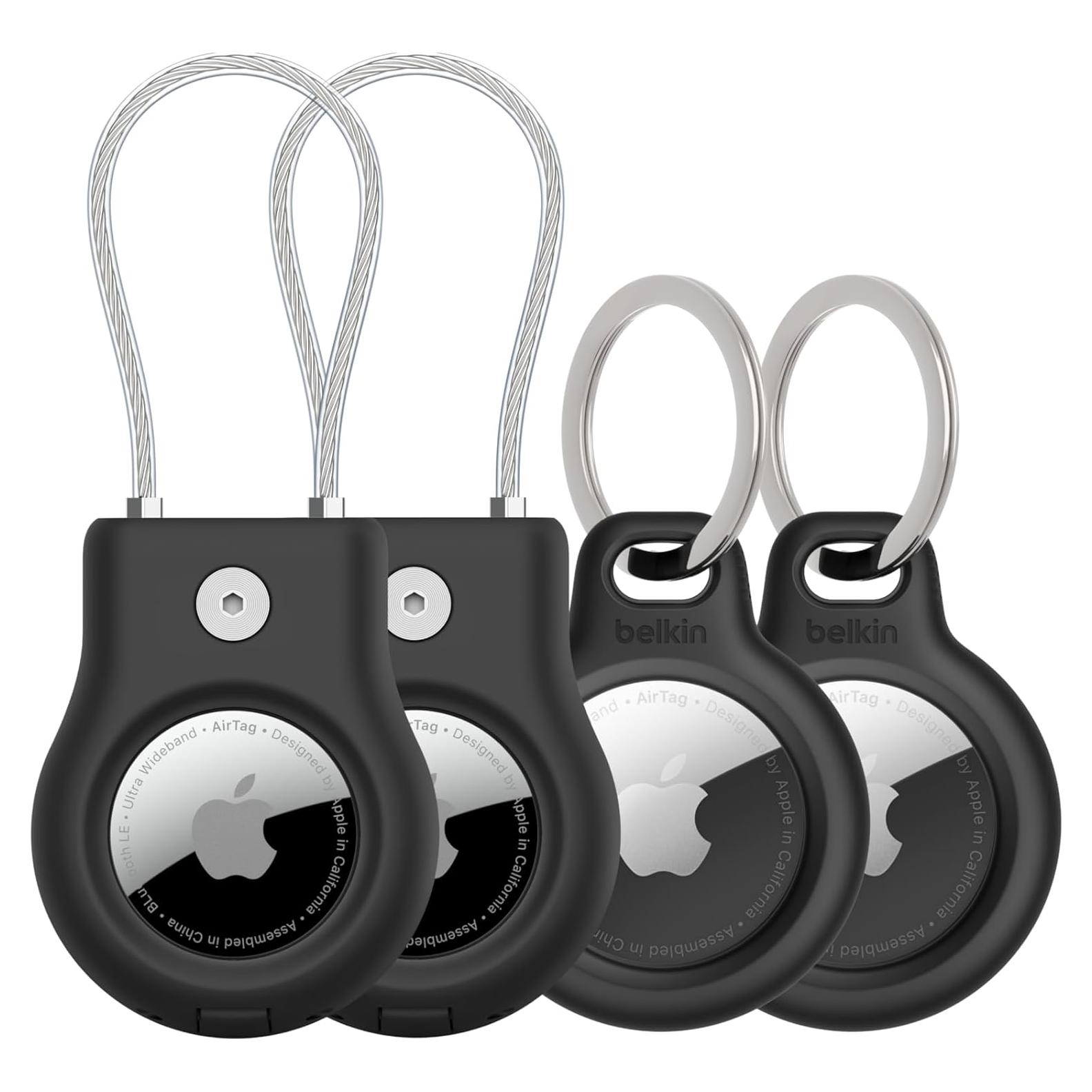 Soporte Seguro Belkin para Apple AirTag - Paquete de 4