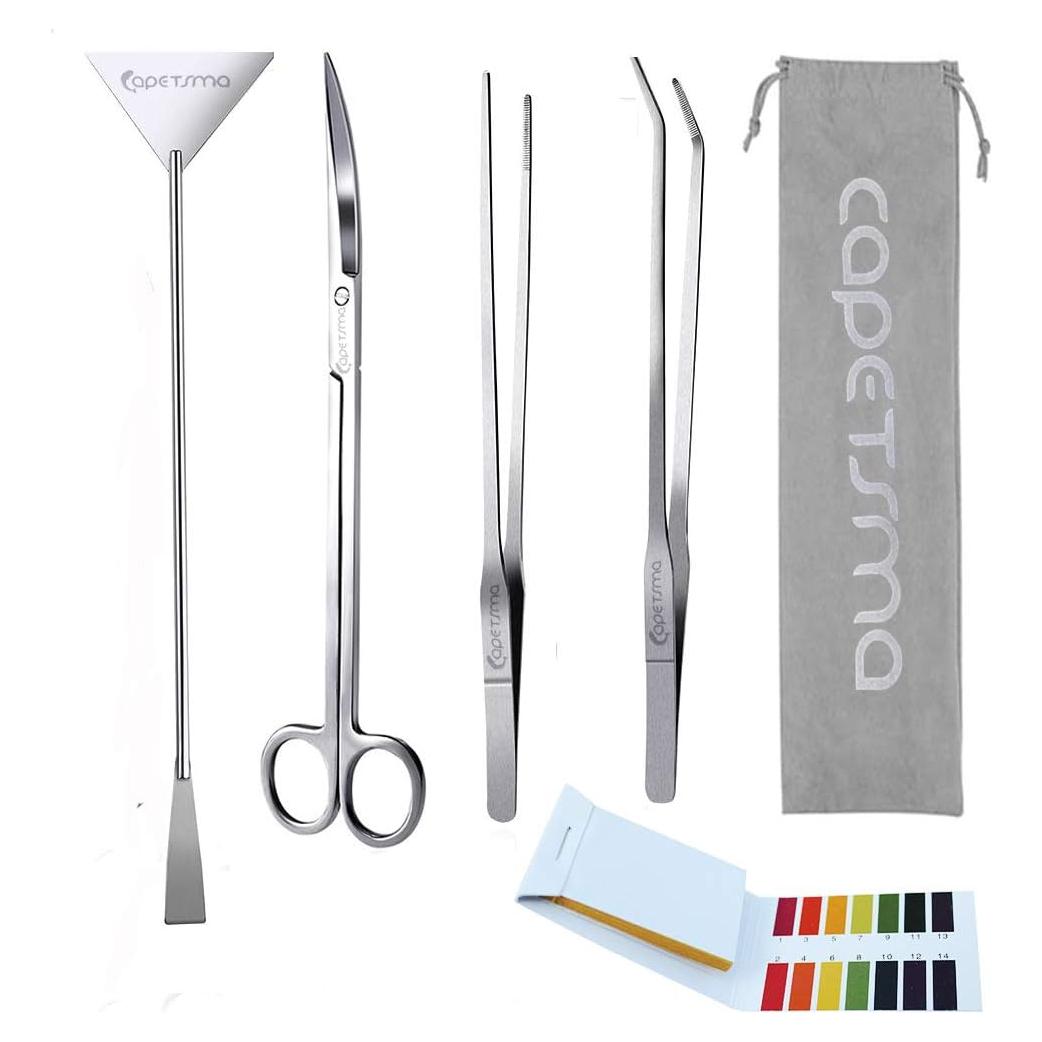 Kit de Herramientas para Acuarios Capetsma 5 en 1 Acero Inoxidable