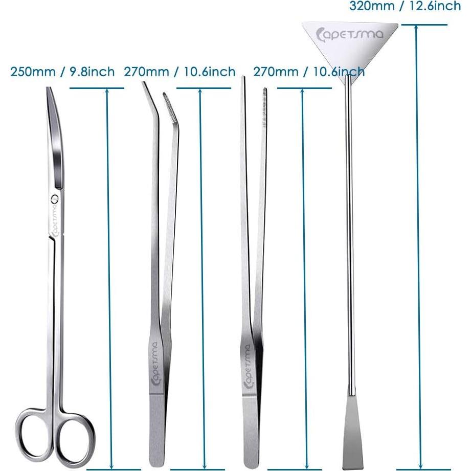 Kit de Herramientas para Acuarios Capetsma 5 en 1 Acero Inoxidable