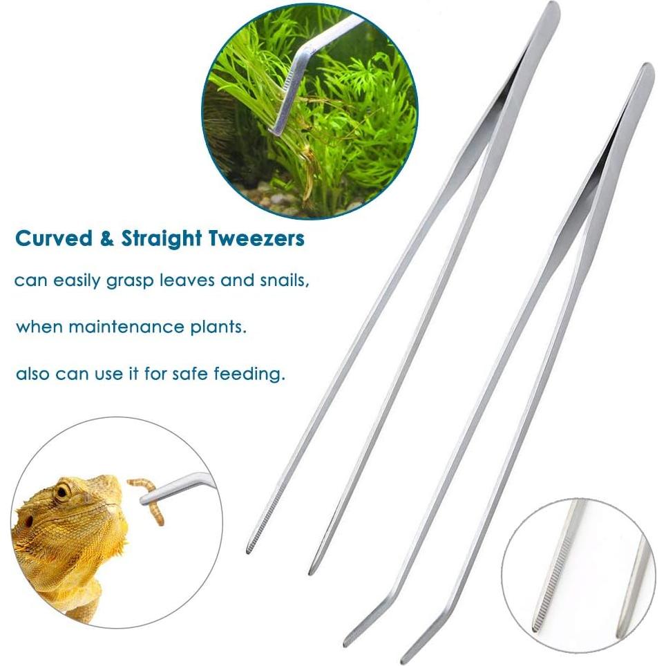 Kit de Herramientas para Acuarios Capetsma 5 en 1 Acero Inoxidable