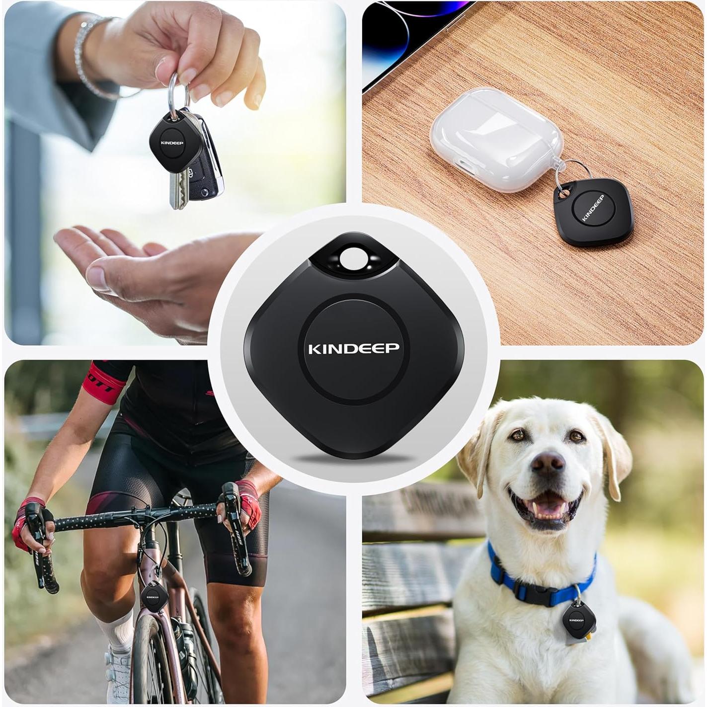 Tracker Air Tag 2 Pack: Smart Key Finder Work with Apple Find My (iOS only), Luggage Tracker for Kids Keys Wallet Bags and Pets, Item Locator Bluetooth Tracking Device for Home Outdoor Travel Hiking