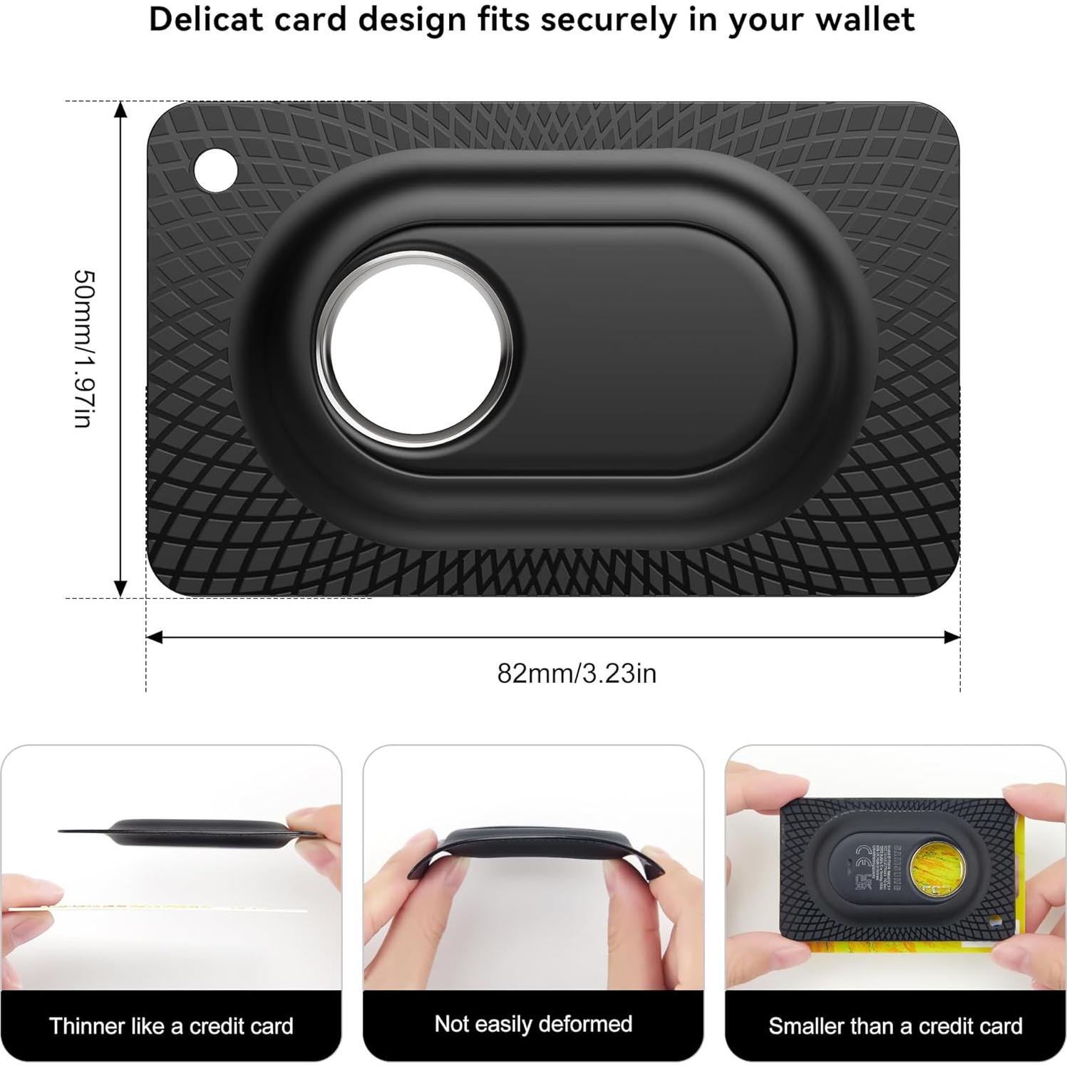 Funda Soporte SmartTag2 SkyArmor Ultra Delgado Negro