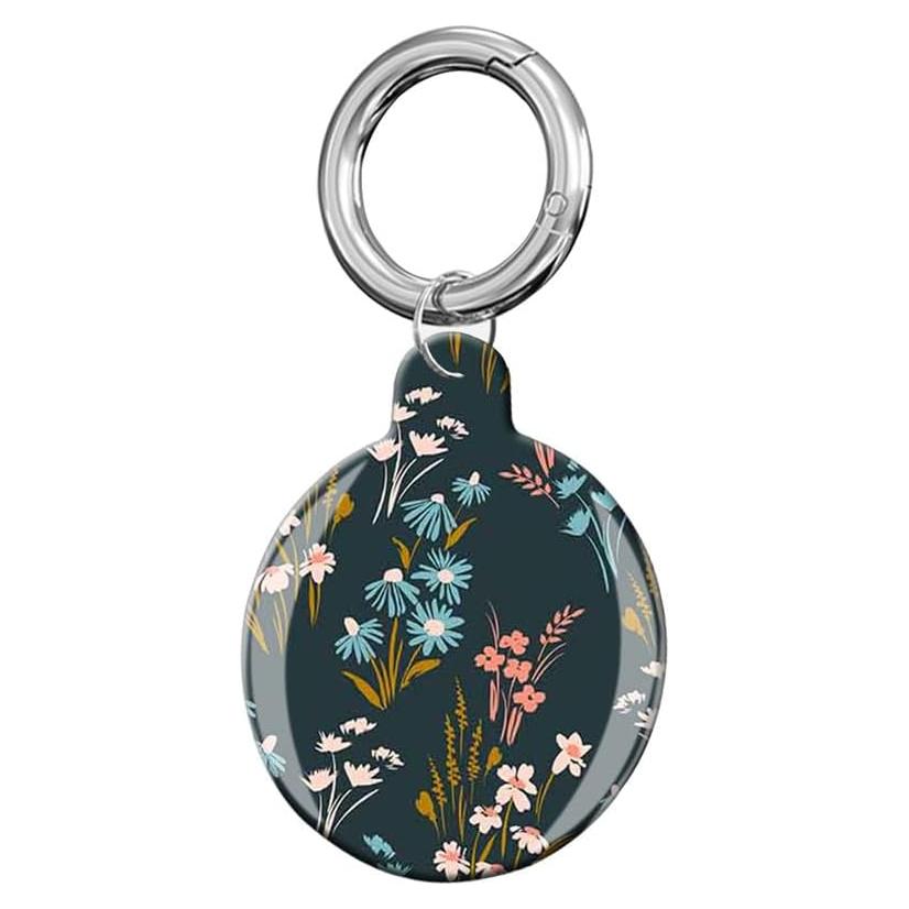Funda Protectora para Air Tag LZMtacase Floral Oscuro