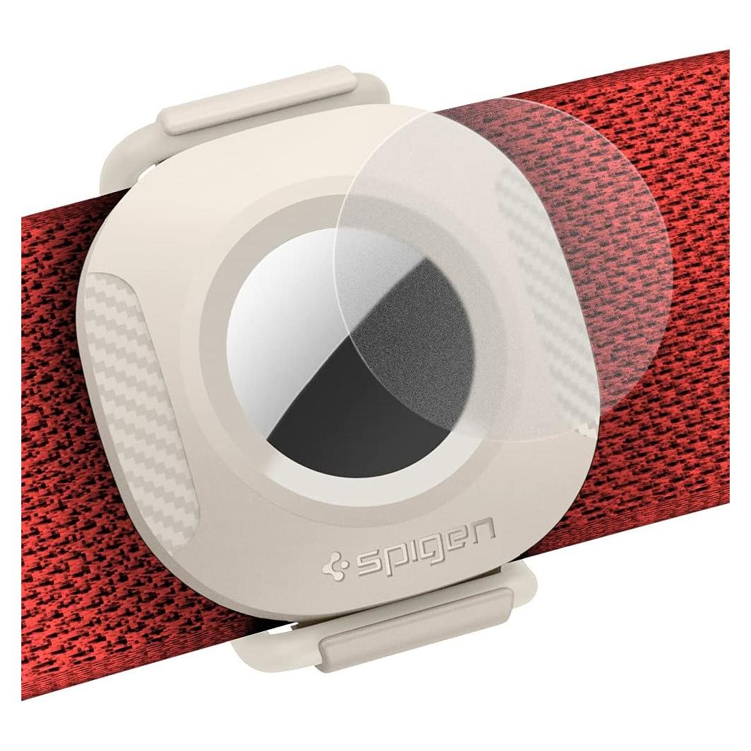 Funda Spigen ComforTag para AirTag Collar Mascotas Crema