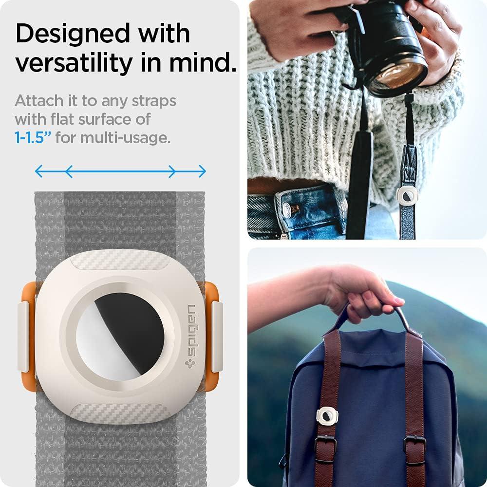 Funda Spigen ComforTag para AirTag Collar Mascotas Crema