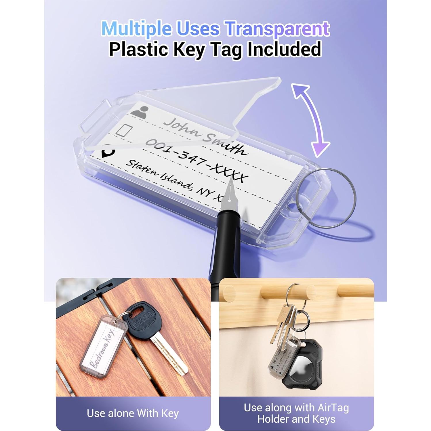 Soporte Seguro para Air Tag PROfezzion Naranja 2-en-1