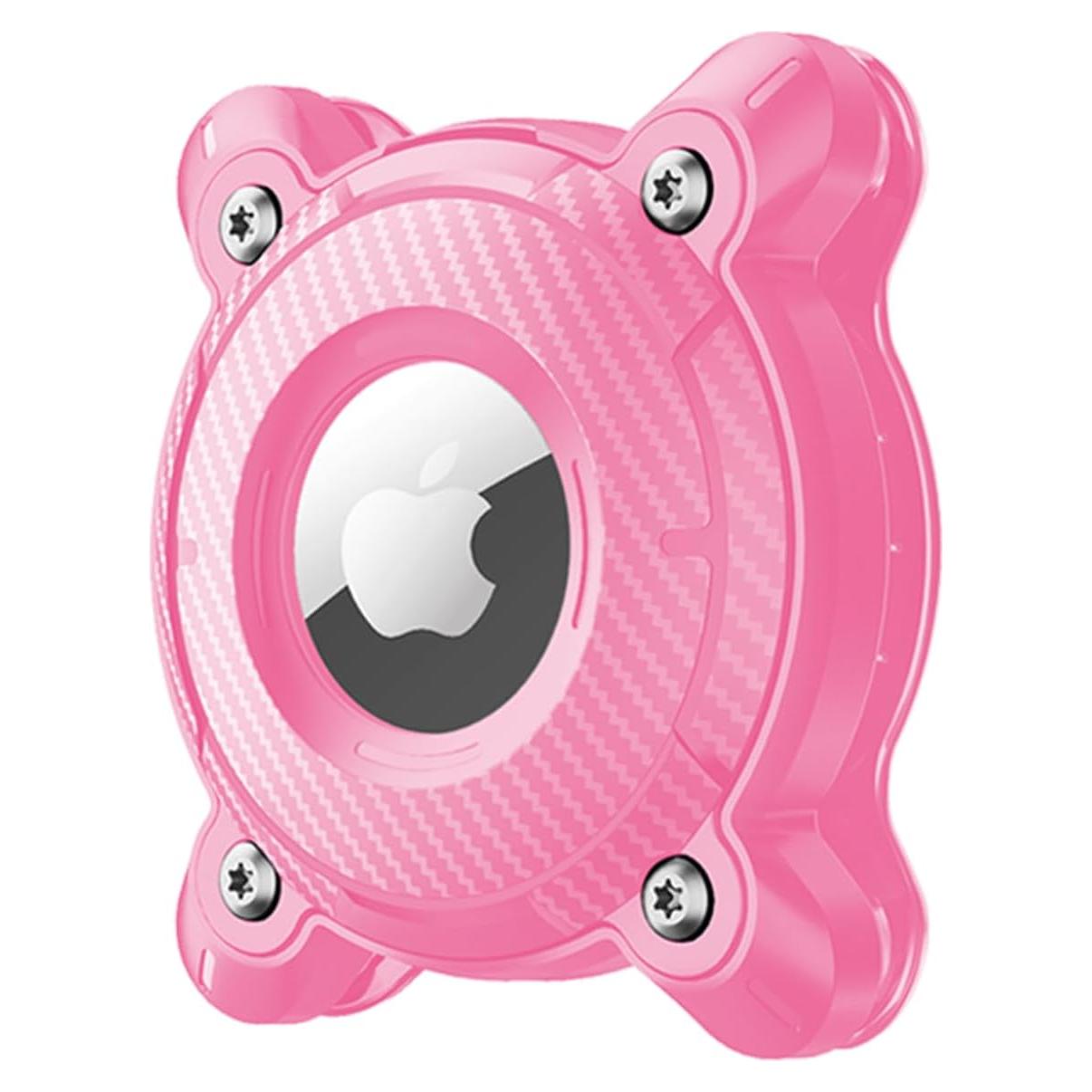 Soporte impermeable para AirTag Sichy rosa para collar de perro