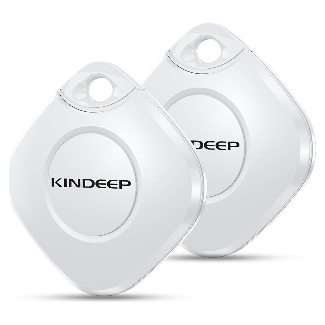 Tracker Air Tags-2 Pack: Smart Key Finder Work with Apple Find My (iOS only), Luggage Tracker Item locators for Kids Dog Pet Wallet Suitcase, Bluetooth Tracking Device for Home Outdoor Travel Hiking