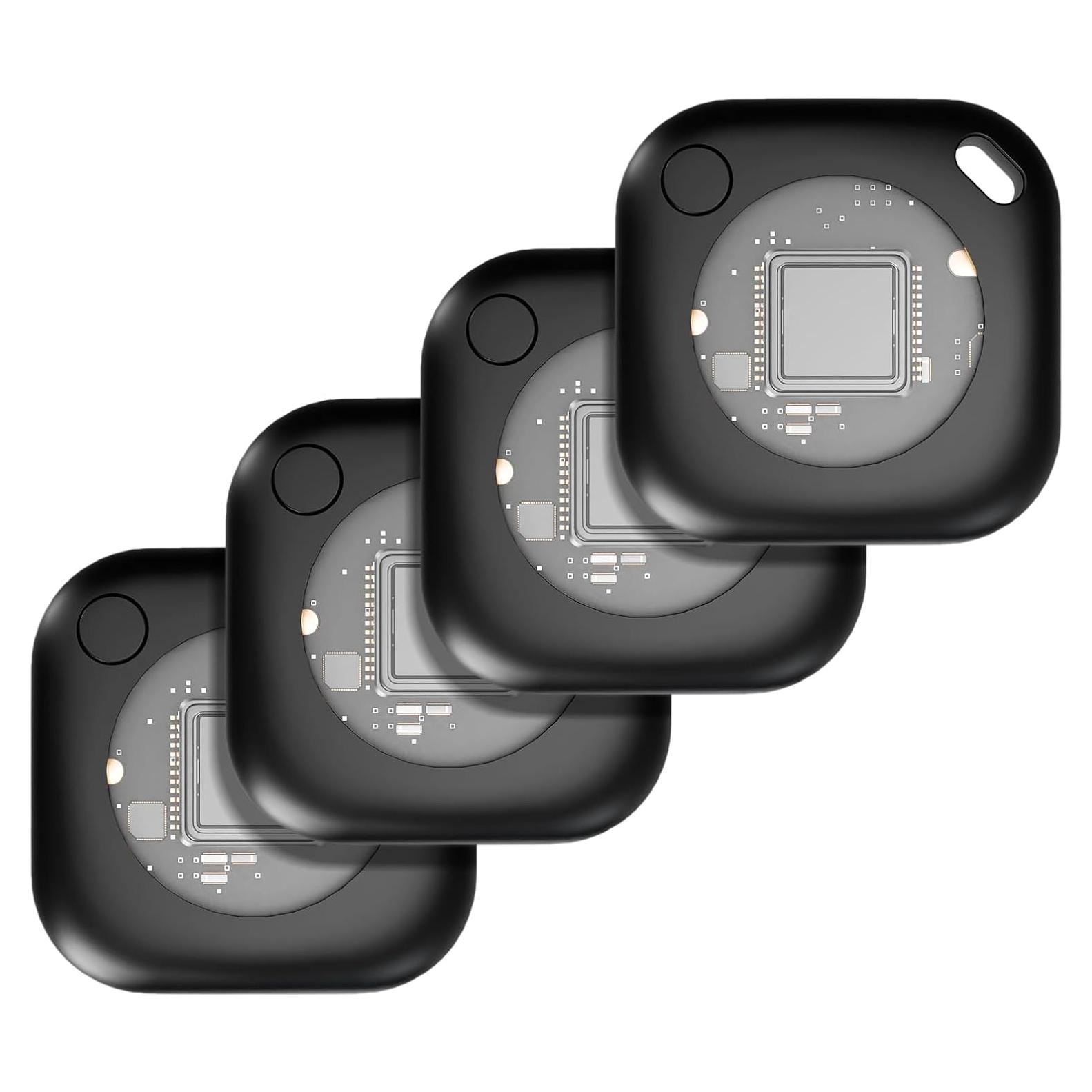 Air Tags 4 Pack Rastreador Bluetooth WarmSea Negro IP67