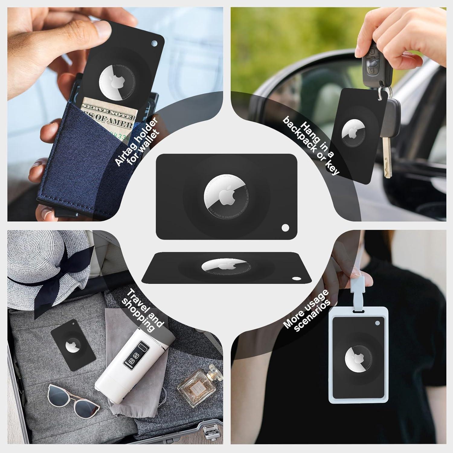 Soporte para billetera Airtag Pautas ultra delgado 2 unidades