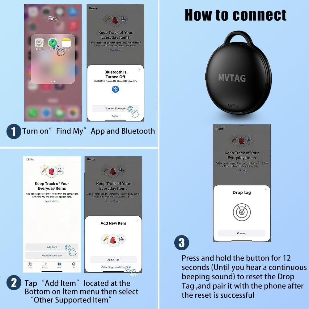 Rastreador Bluetooth Inteligente GLOBELEC Air Tag 2-Pack IP67