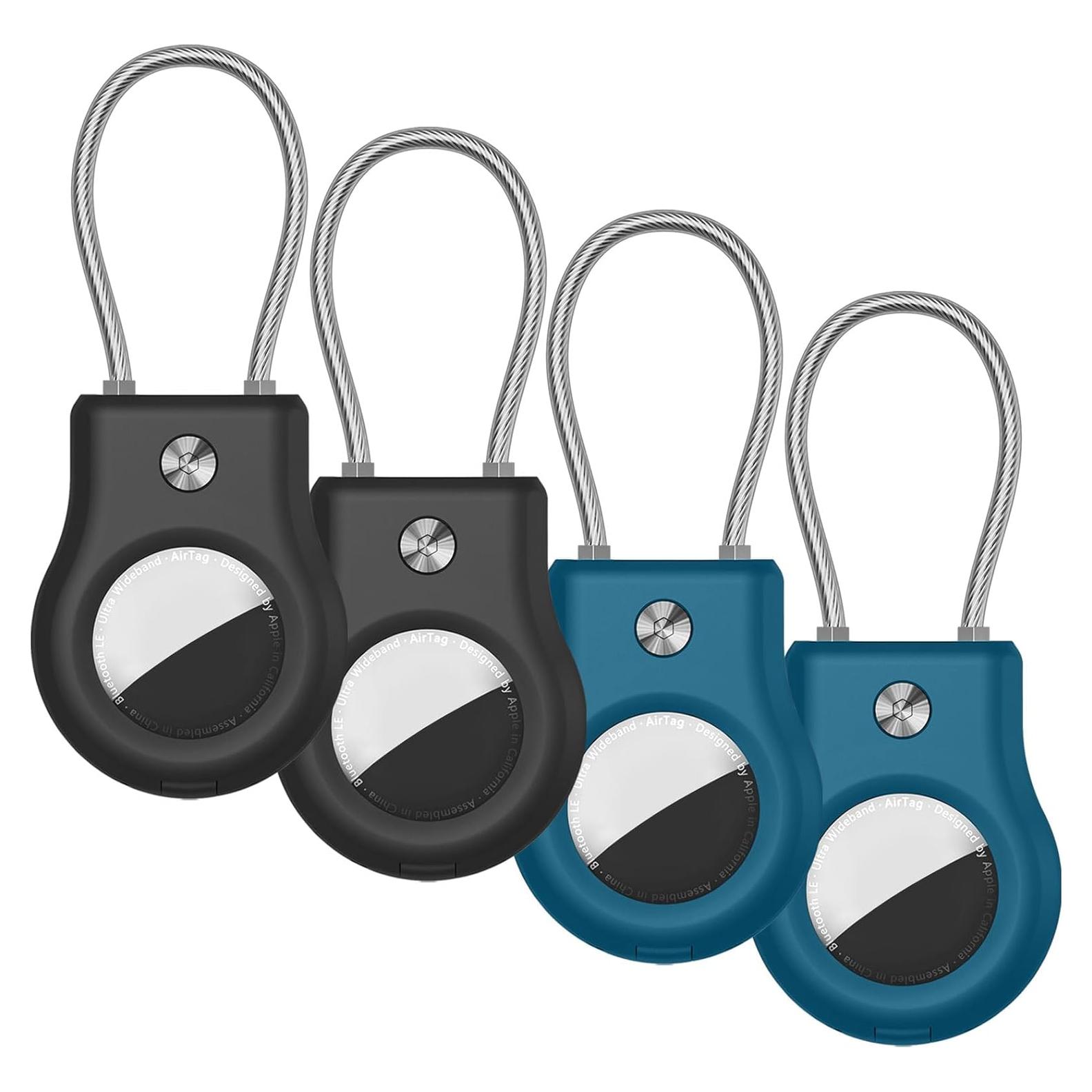 Soporte para llavero AirTag Fiuned - Funda protectora anti-pérdida