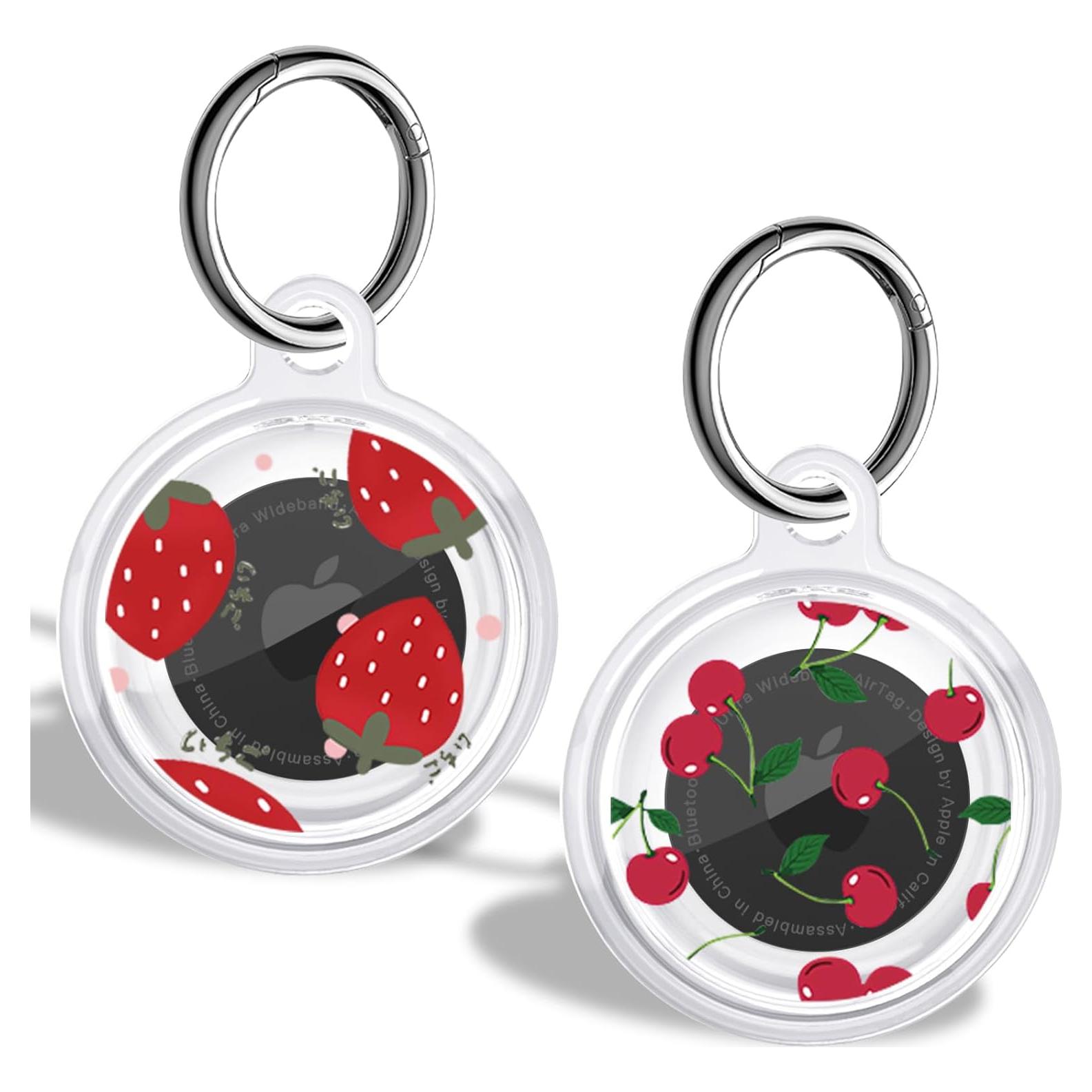 Funda Silicona CameCosy para AirTag con Llavero - 2 Piezas