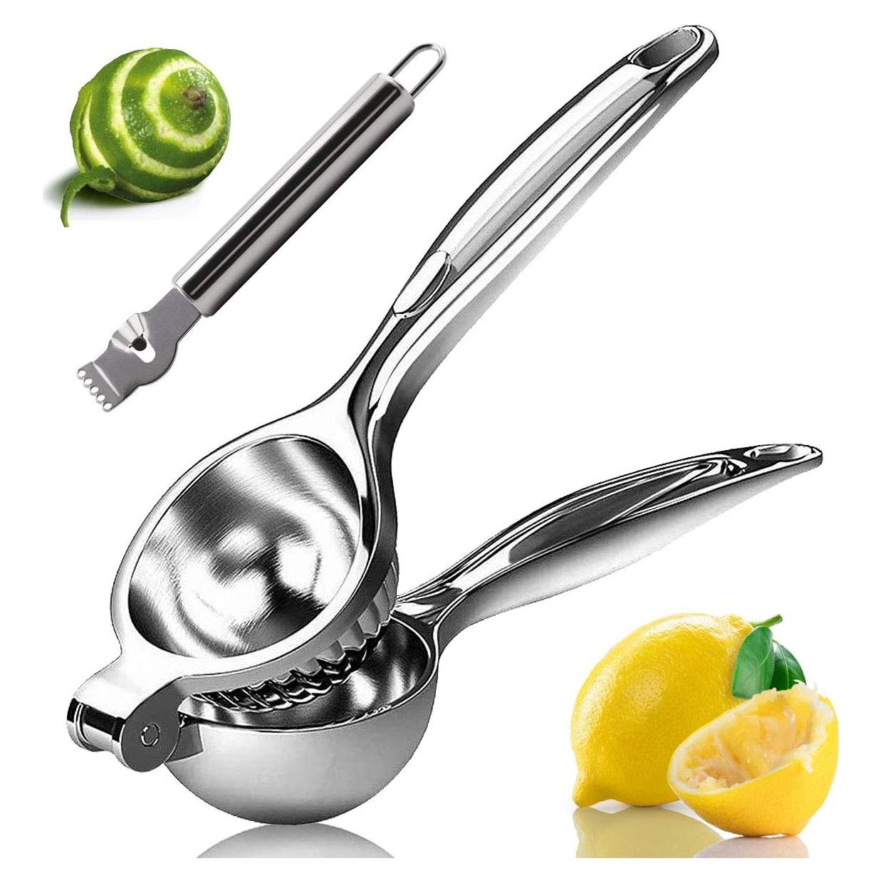 Exprimidor Manual de Limón Monkkino con Rallador de Acero Inoxidable