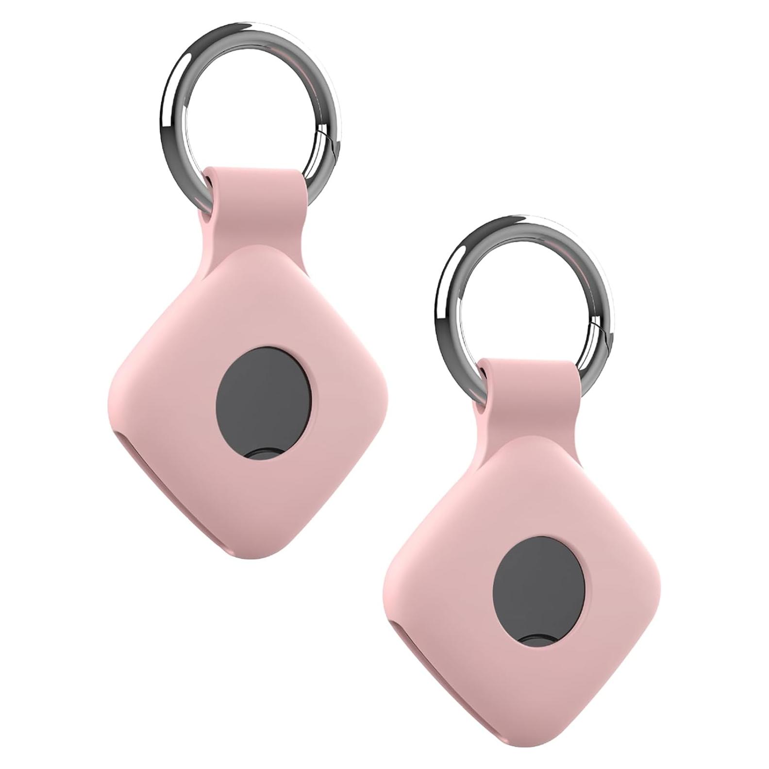 Funda de Silicona Rosa para OBDIBB Air Tags - 2 Piezas