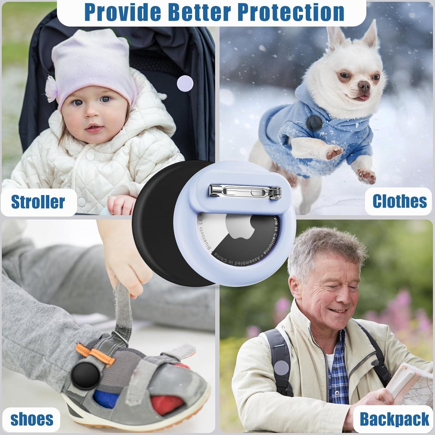 Soporte Oculto para AirTag Niños Wowwat - 4 Piezas Silicona