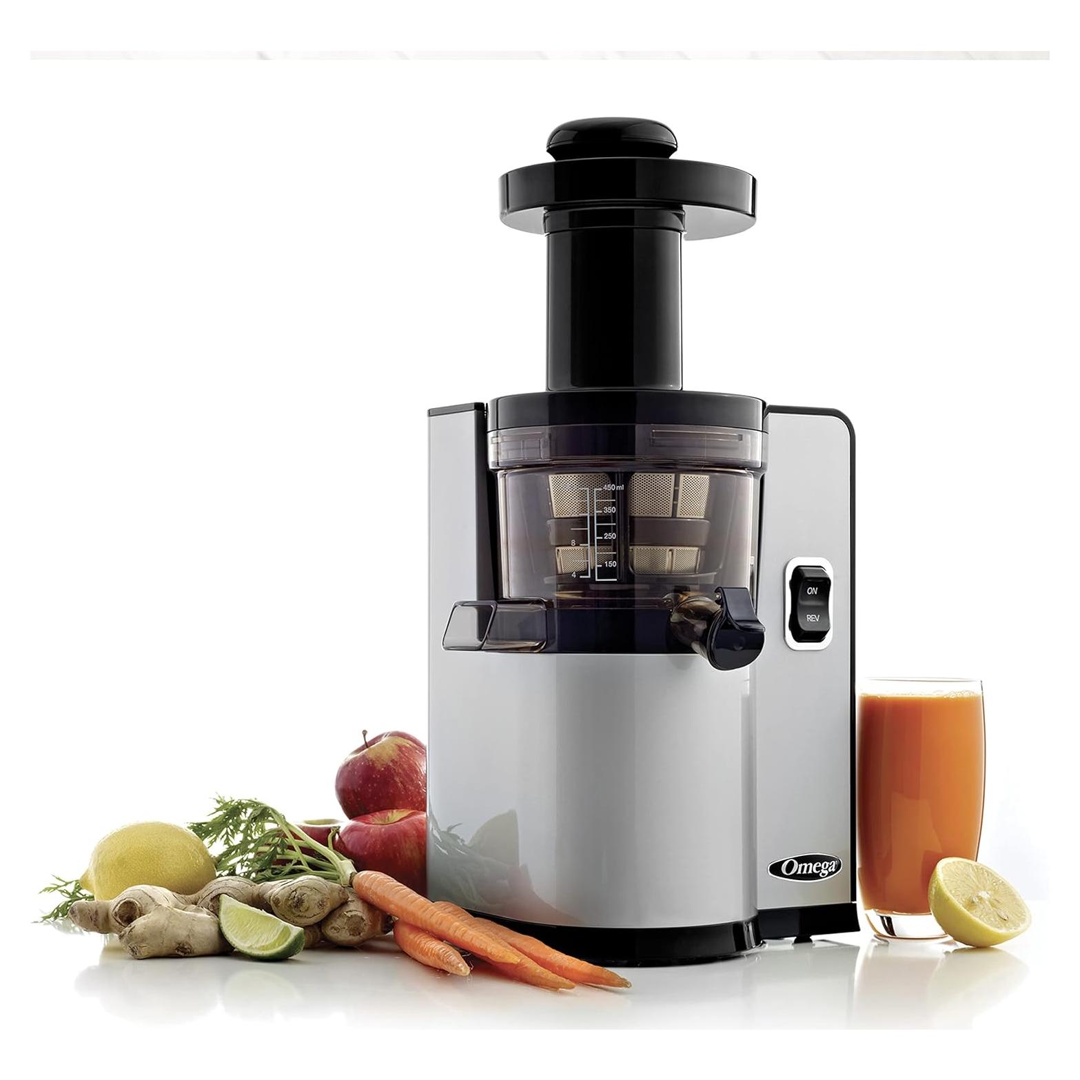 Extractor de Jugo Omega VSJ843QS 150W Vertical 5.22kg