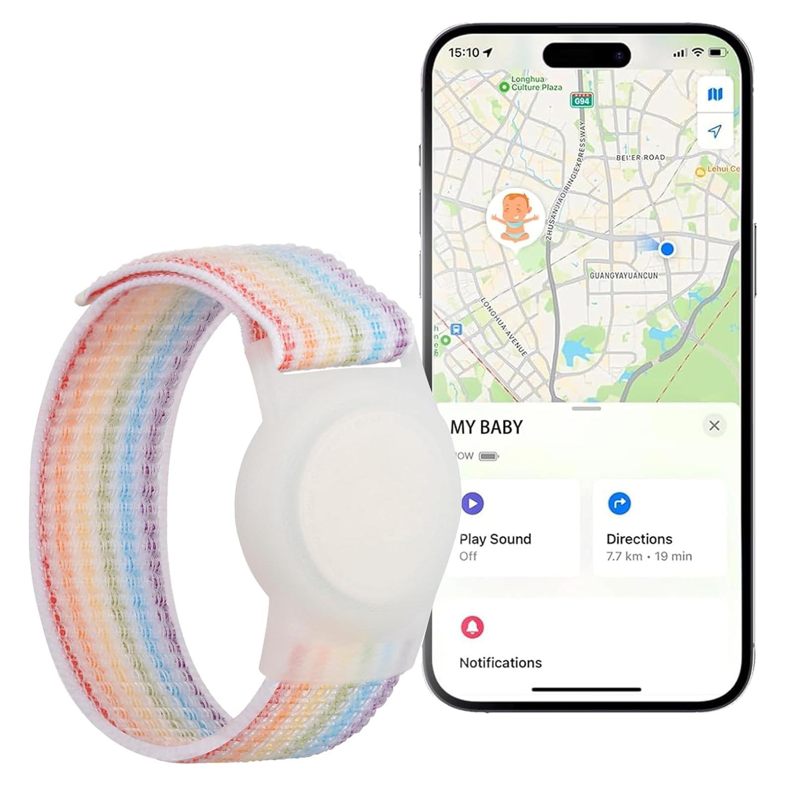 Rastreador GPS para Niños iOS Pulsera Resistente Agua