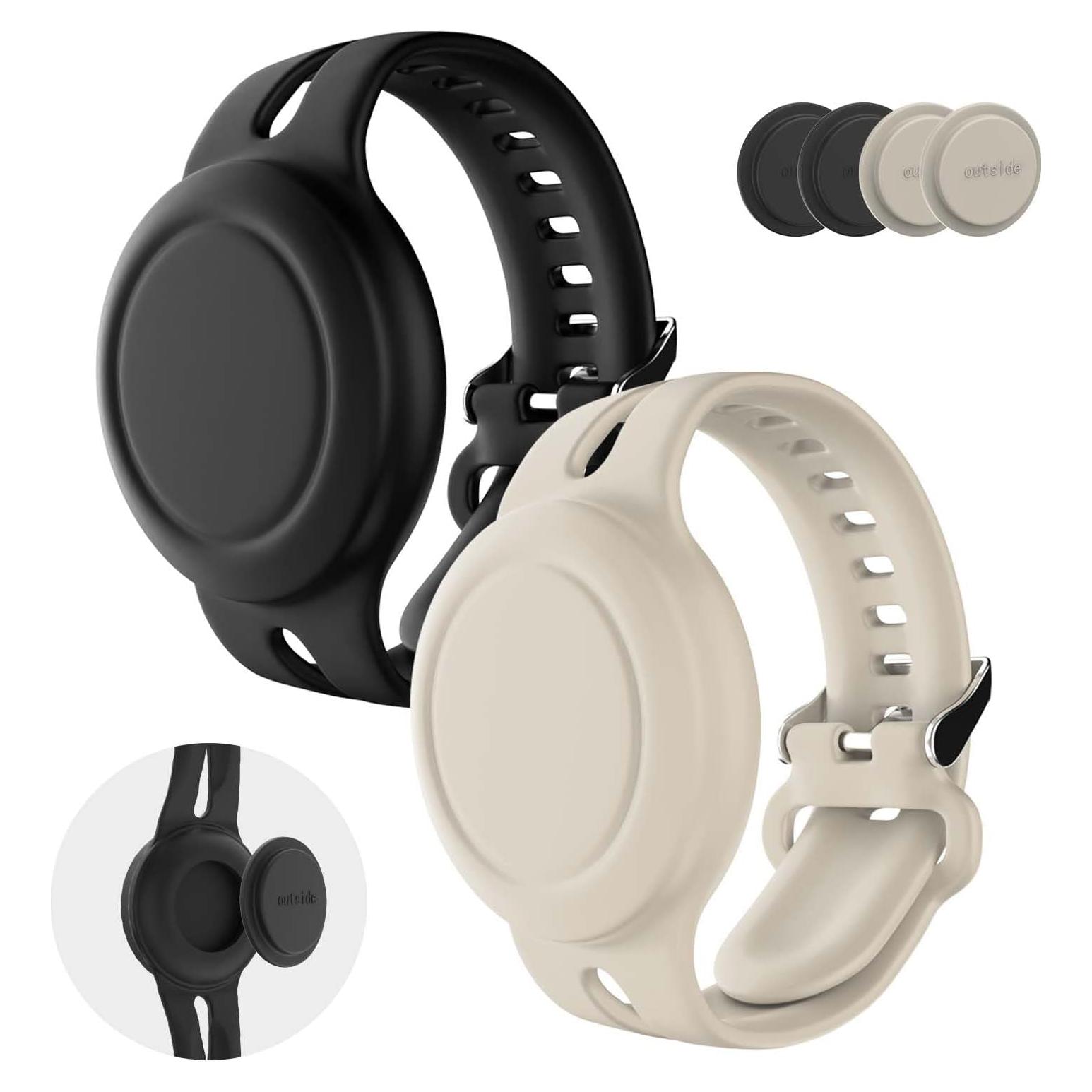 Paquete de 2 Pulseras AirTag FGERWZ Impermeables Niños