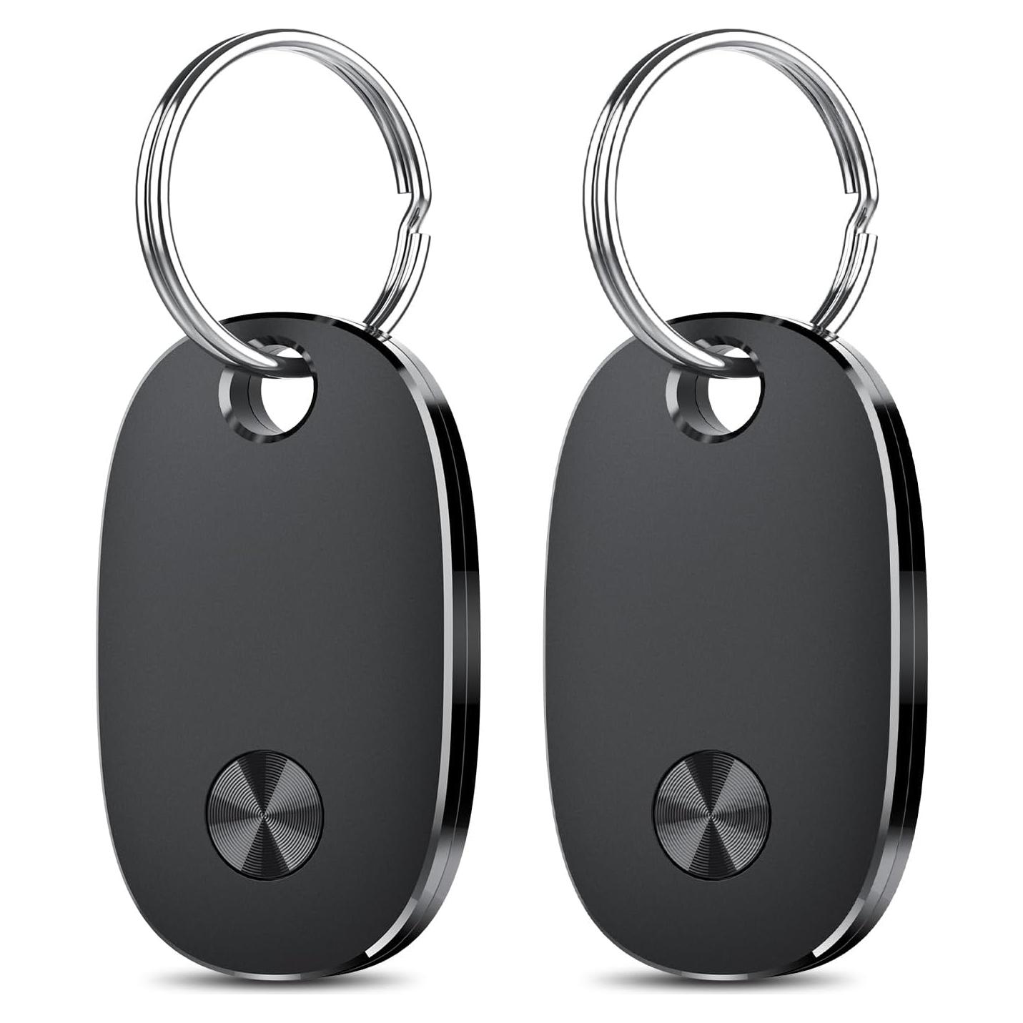 Rastreador Bluetooth Aowoka Air Tags 2 Pack IP67 Batería Reemplazable