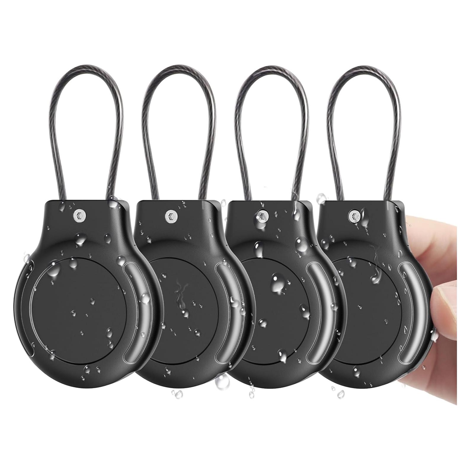 Soporte de Llavero para AirTag PerfiPro - 4 Paquetes Impermeables