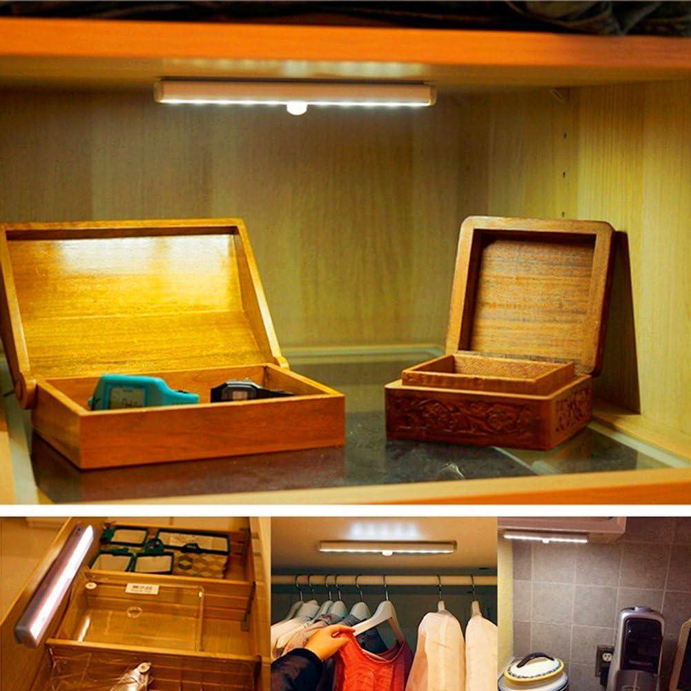 Luz LED portátil RXWLKJ 10 LED con sensor de movimiento