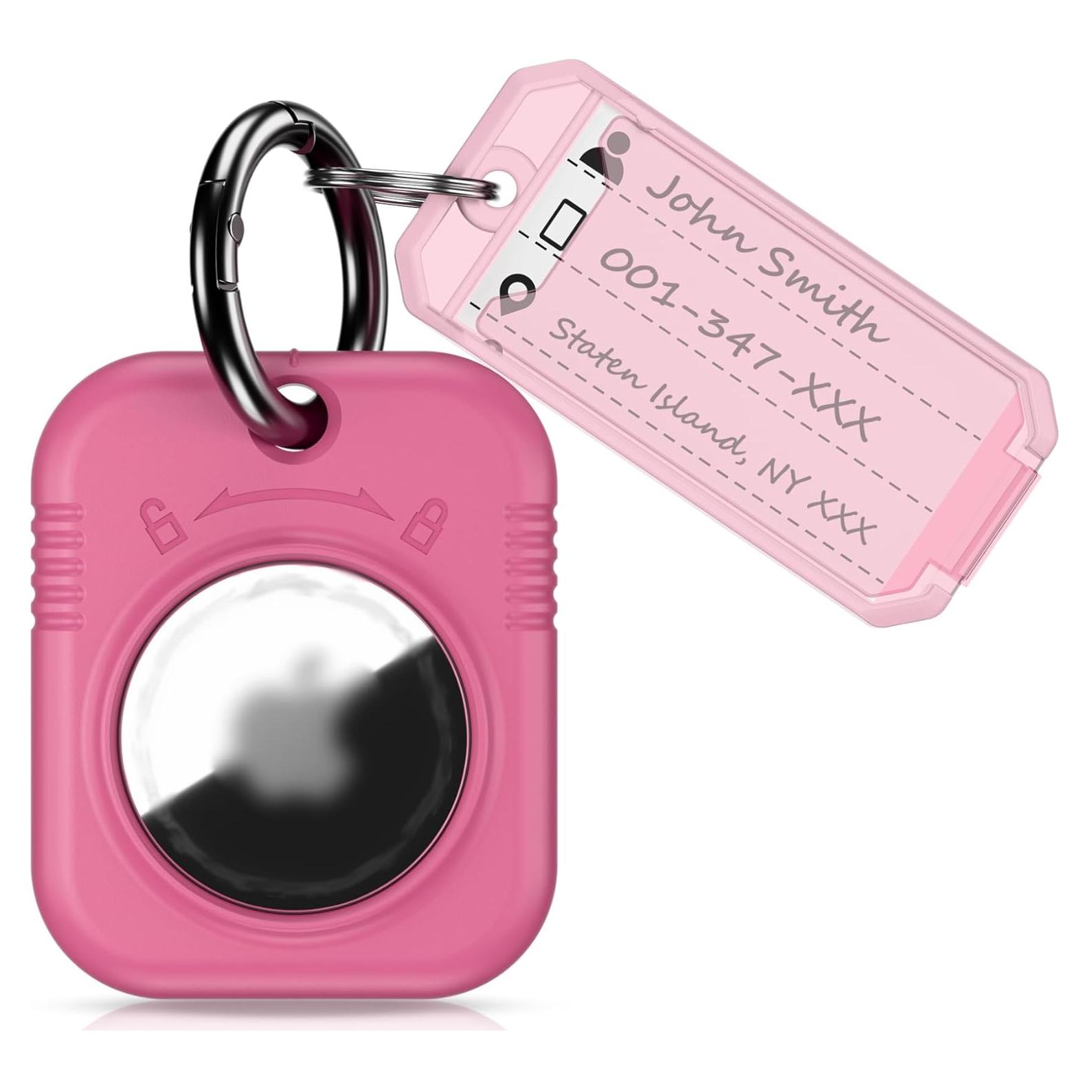 Soporte llavero PROfezzion para Air Tag Rosa - Funda dura