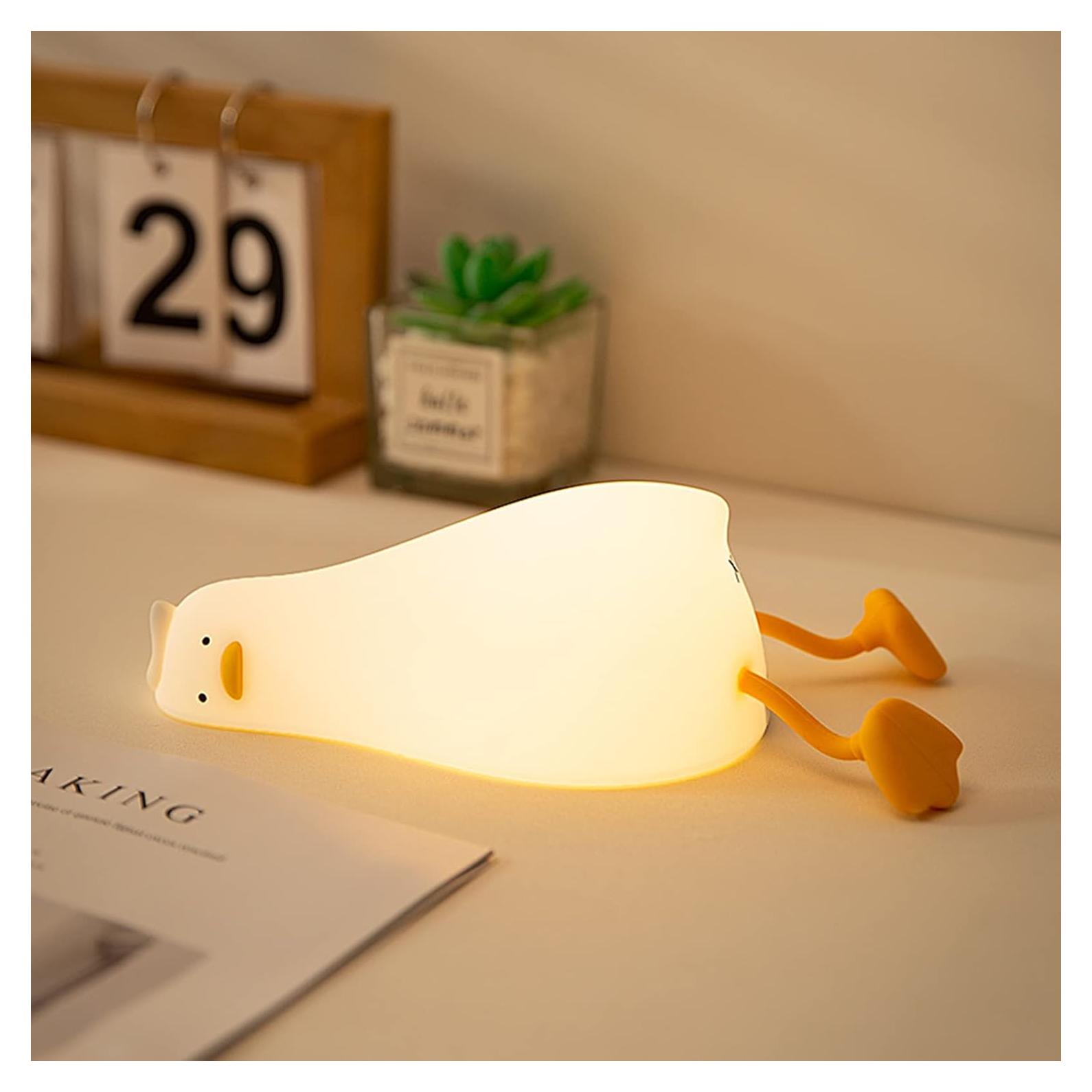 Lámpara de Noche Pato LED MUID, Silicona Dimmable 10.4cm