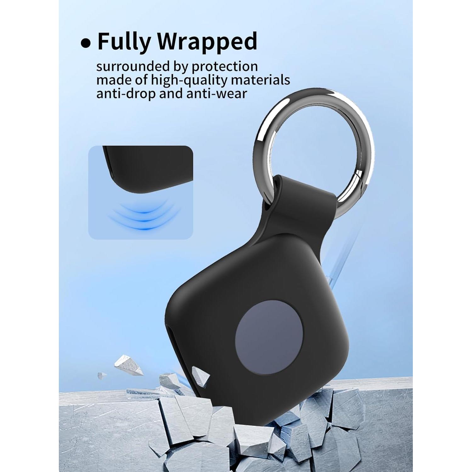 Funda protectora UGREEN Tracker - Silicona negra, 2 paquetes