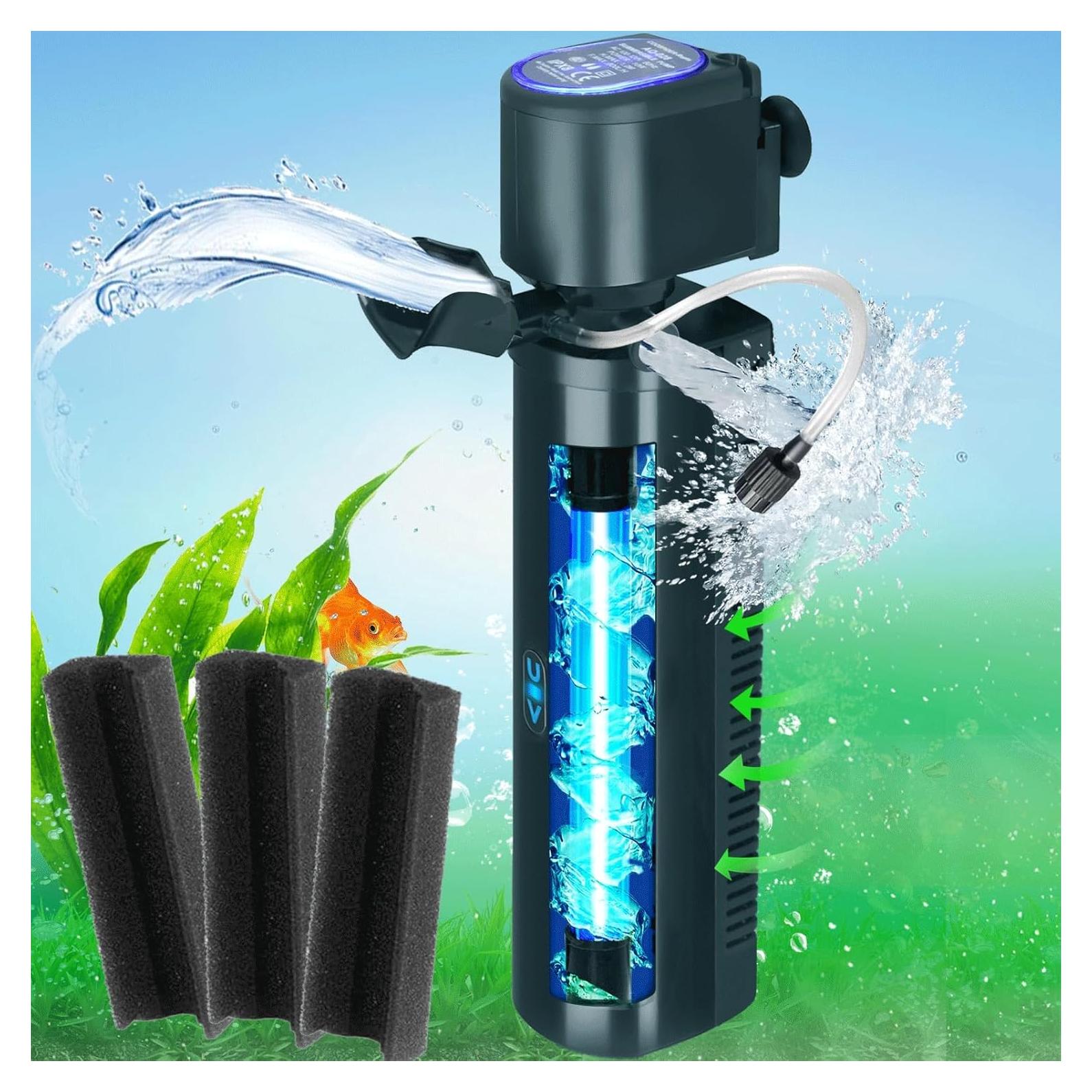 Filtro de Acuario Coospider AQ028 10W para 75 Litros