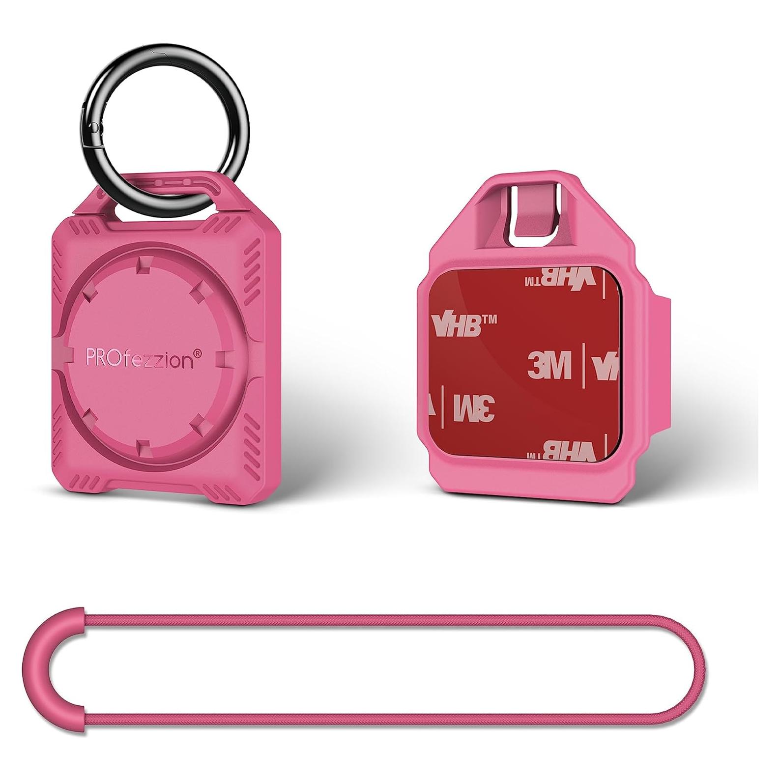 Funda Protectora PROfezzion Rosa para Air Tag Impermeable