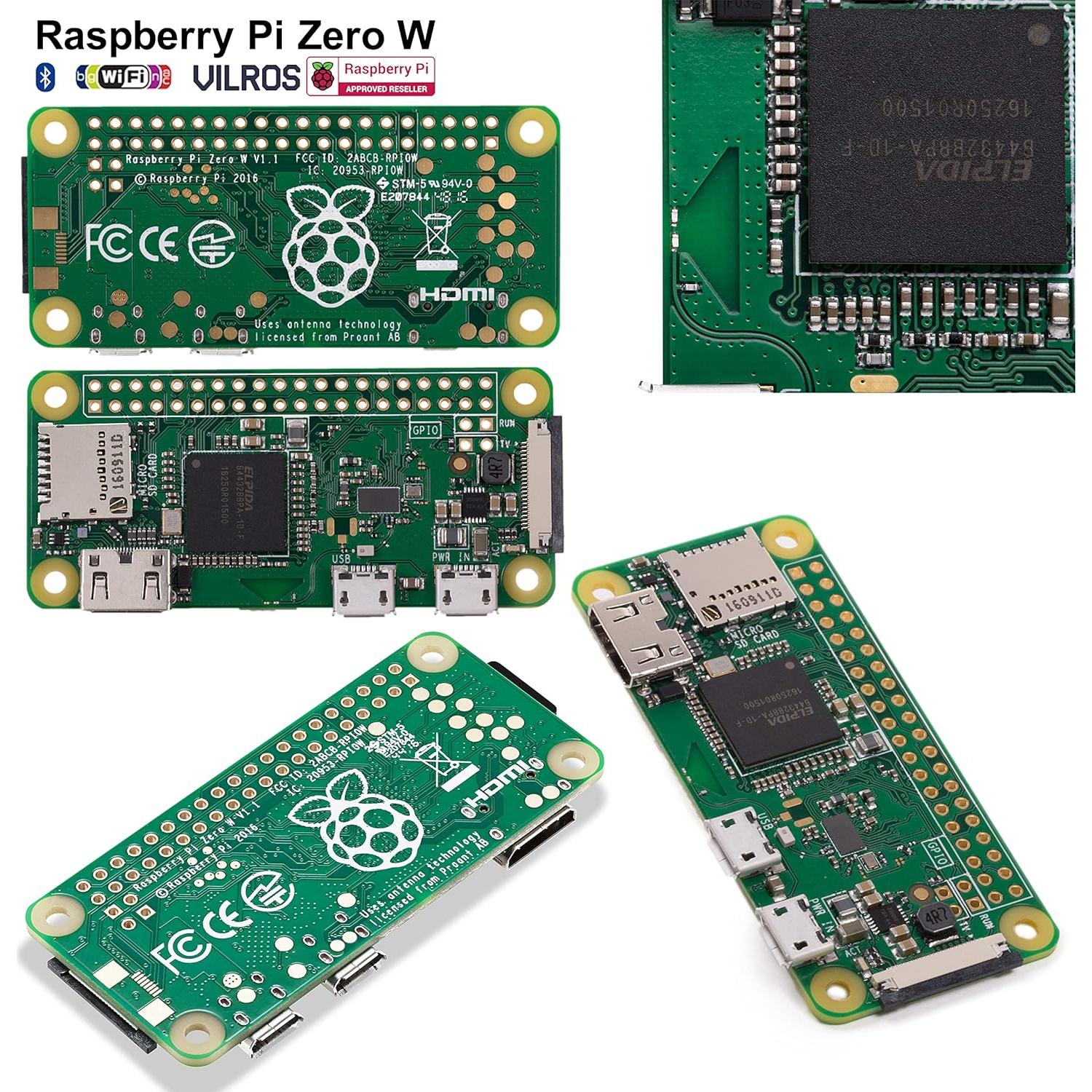Kit de Inicio Raspberry Pi Zero W Vilros - 7 Piezas