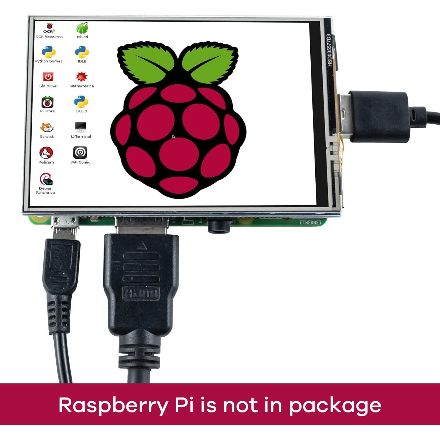 Pantalla Táctil TFT LCD 3.5" 480x320 Hosyond para Raspberry Pi