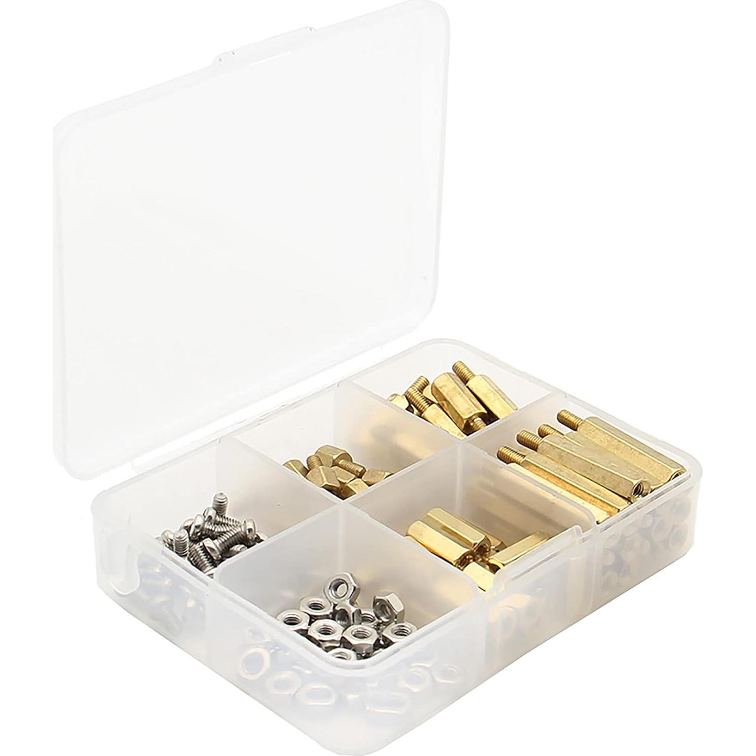 Geekworm Kit 100 Pcs Espaciadores M2.5 para Raspberry Pi