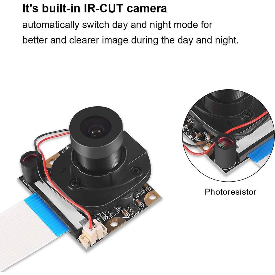 Módulo Cámara IR-Cut 5MP DORHEA para Raspberry Pi 4/3/2