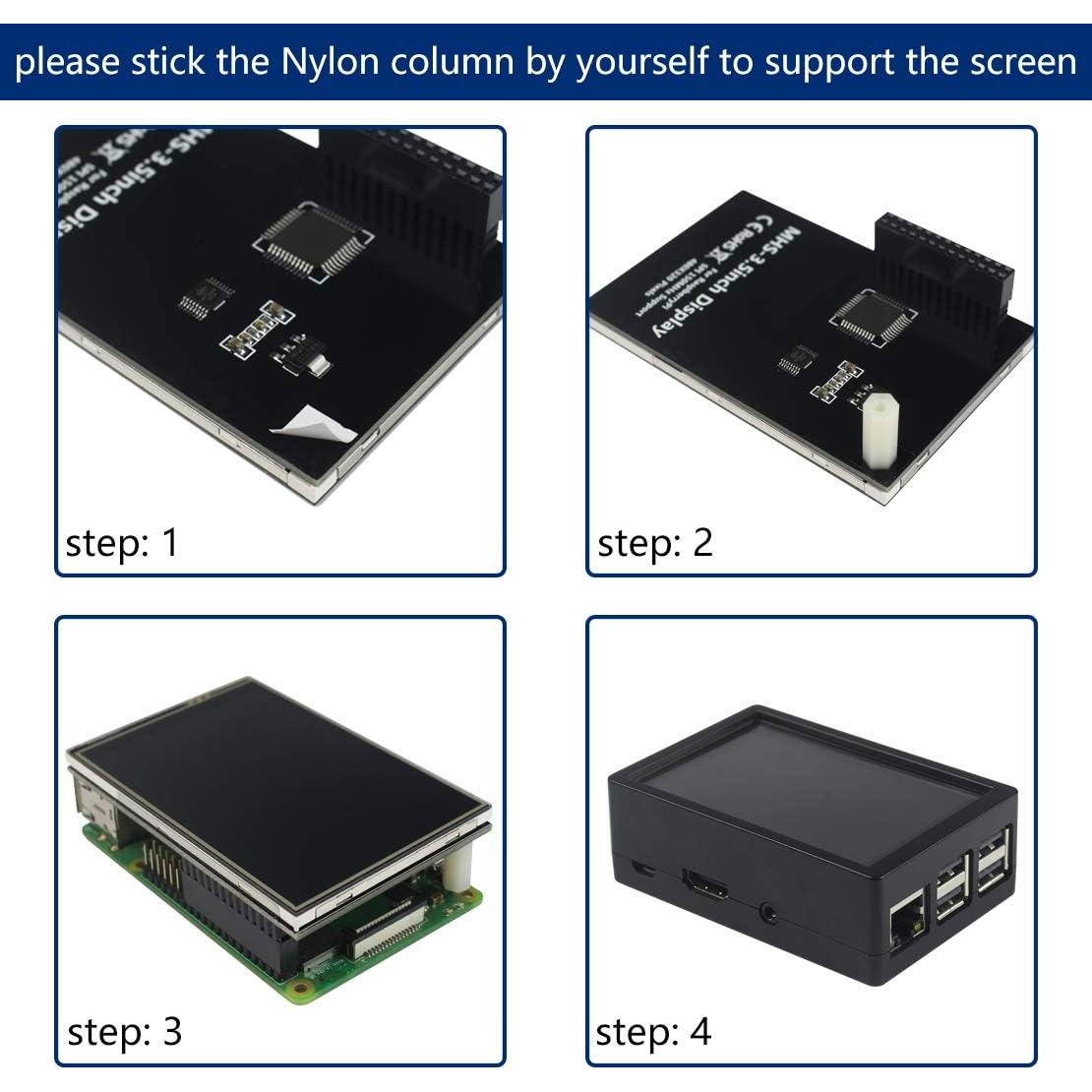 Pantalla Táctil 3.5" JUN-ELECTRON para Raspberry Pi 3 B+