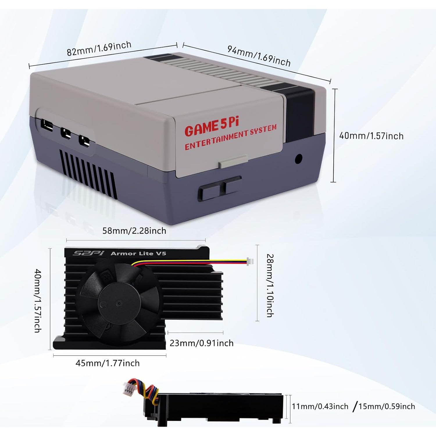 Caja GeeekPi para Raspberry Pi 5 con enfriador Armor Lite V5