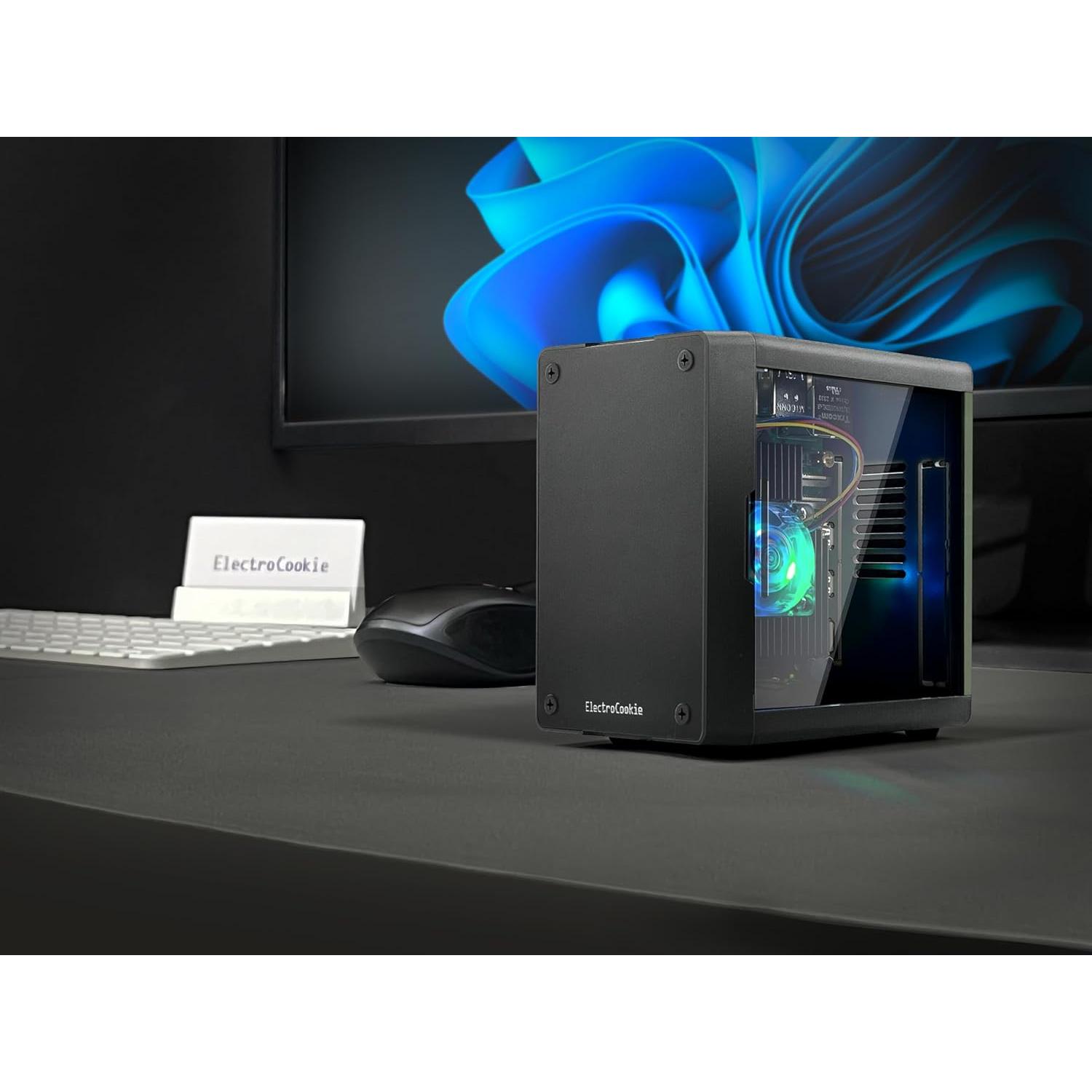 Caja Mini PC ElectroCookie para Raspberry Pi 5 con Enfriador RGB