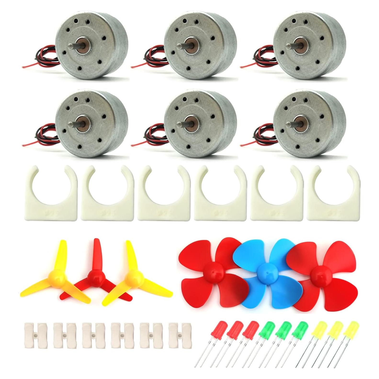Motor DC EUDAX 3V-12V 6500 RPM para Juguetes y Proyectos