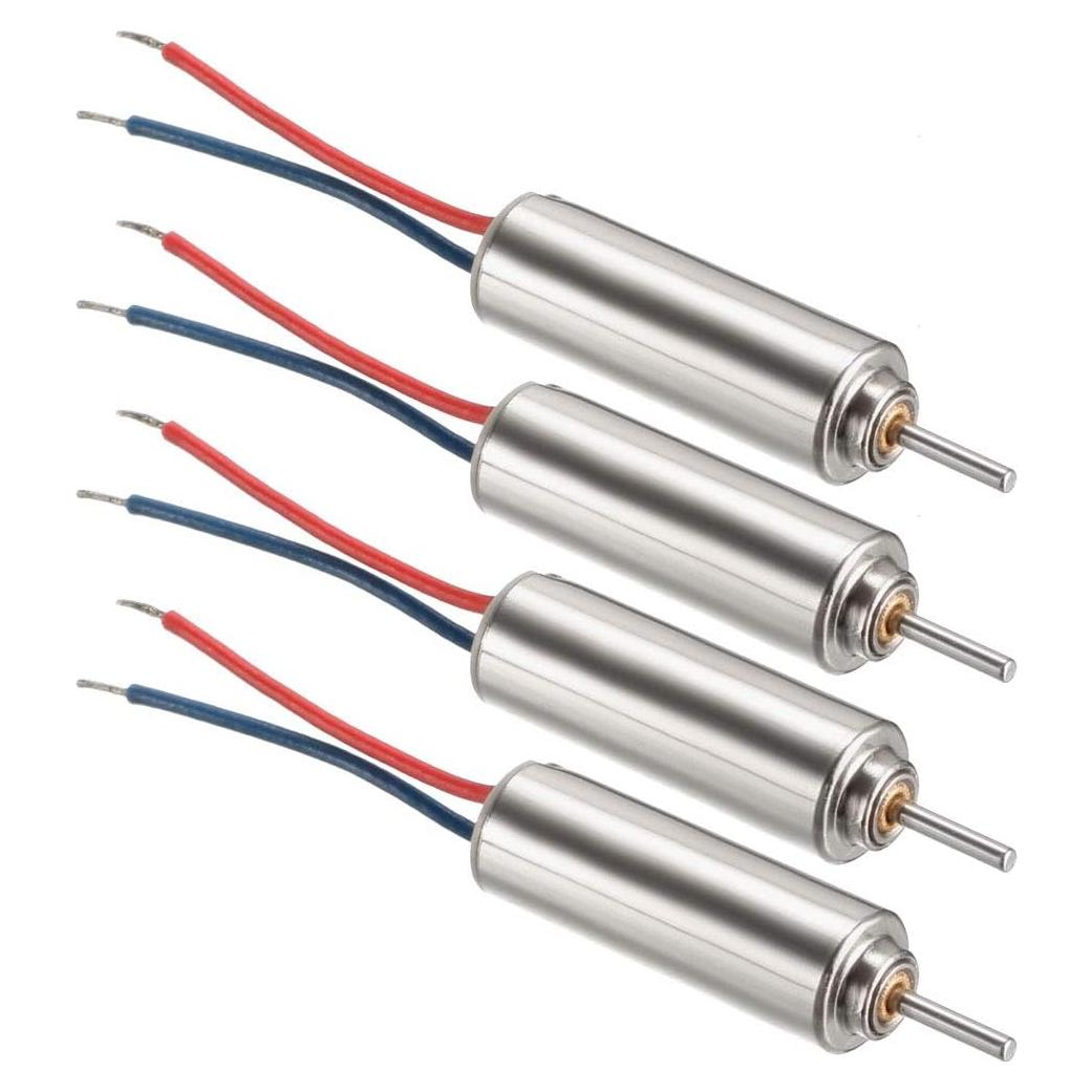 Motor Micro Sin Núcleo DC 3V uxcell 4x12mm 4PCS