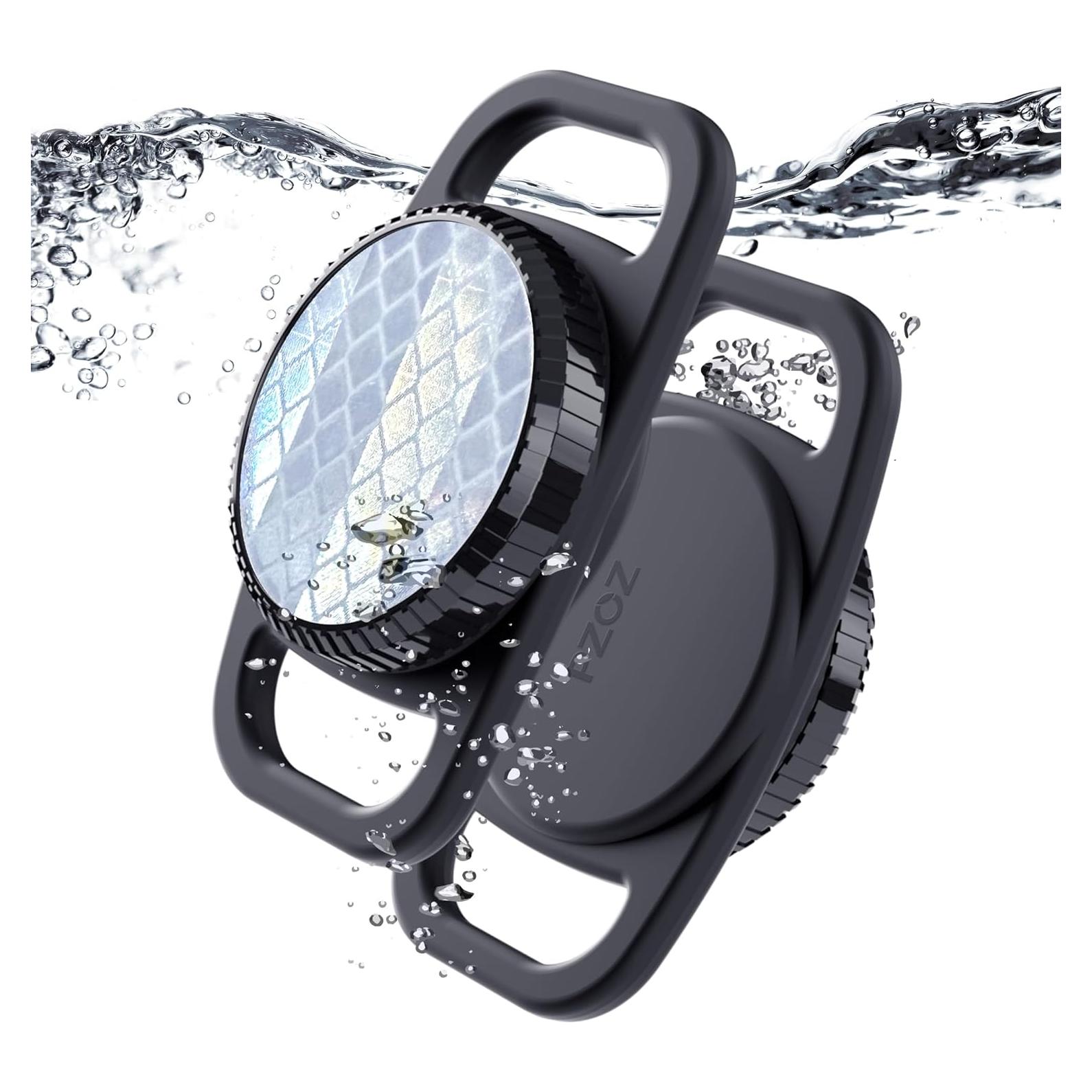 Soporte Impermeable PZOZ para Collar de Perro AirTag 2 Pcs