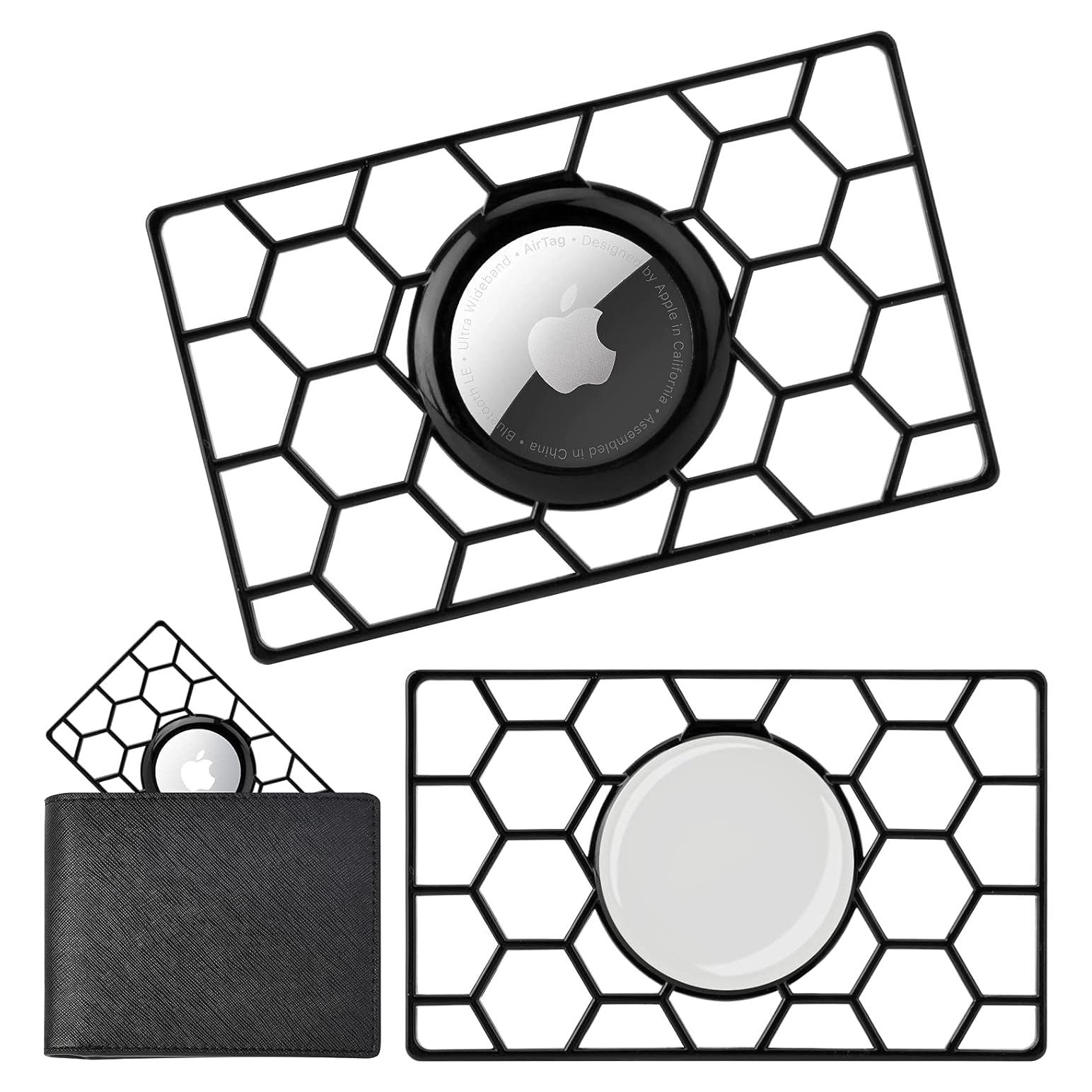 Funda delgada 2PACK para Apple AirTag - HLHGR - Negro